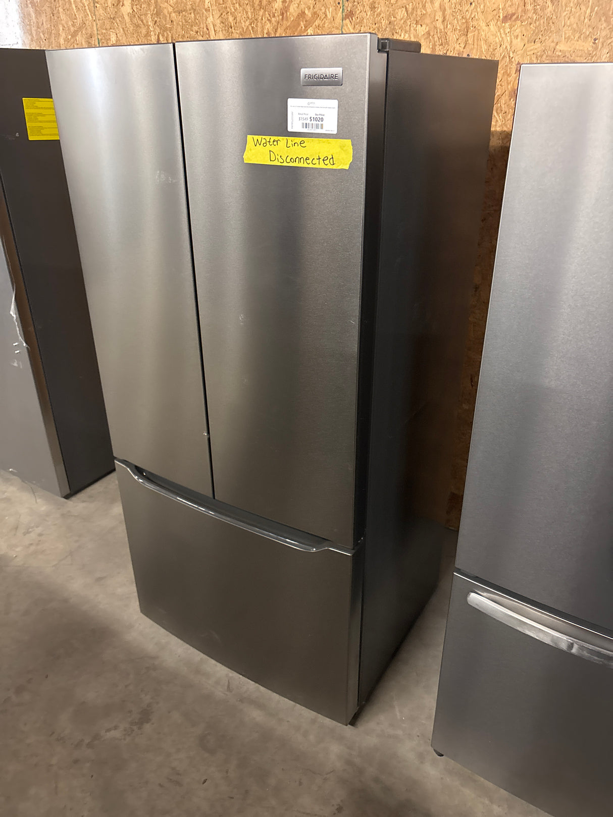 33 in. 20 cu. ft. Counter-Depth French Door Refrigerator in Stainless Steel Look with CrispSeal crispers