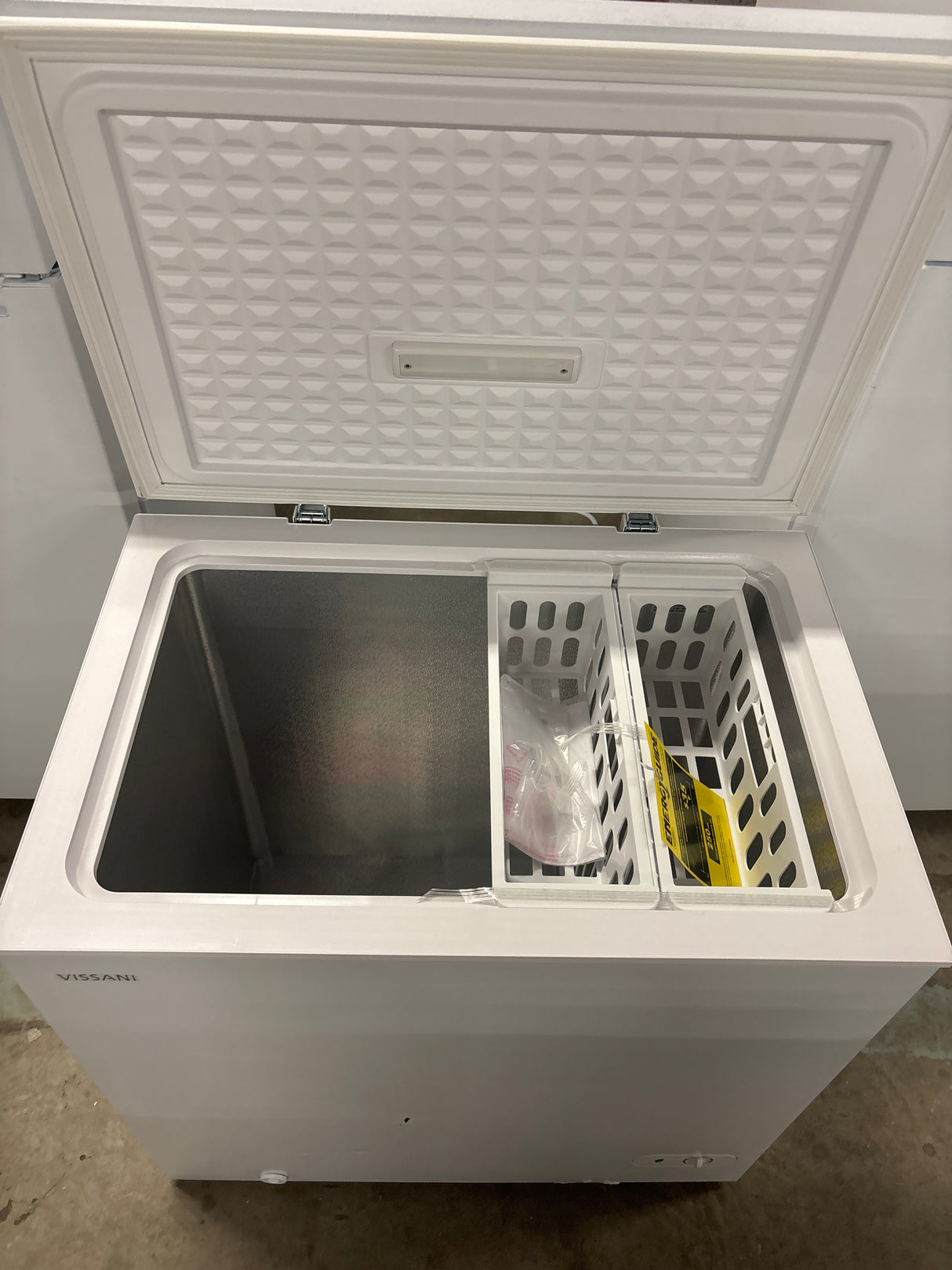 7.0 cu. ft. Manual Defrost Chest Freezer with LED Light in White Garage Ready