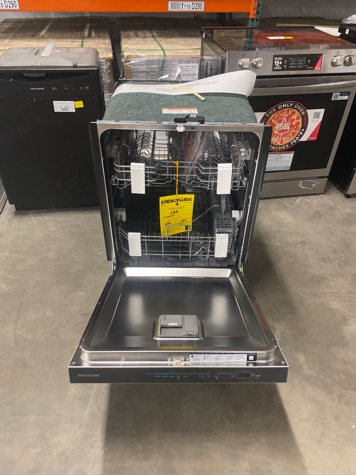 24 in. Top Control Built-In Tall Tub Dishwasher in Stainless Steel with 5-Cycles 49dBA and Hybrid Tub