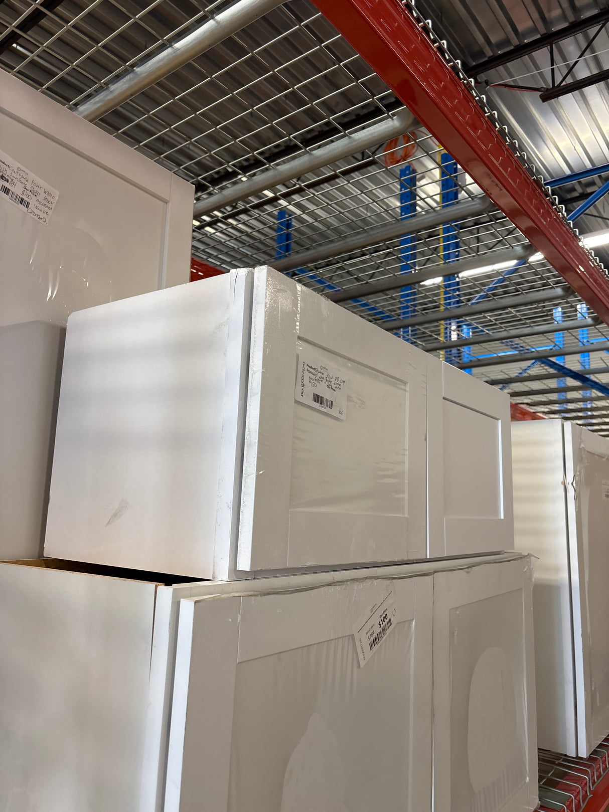 Shaker Satin White Stock Assembled Wall Bridge Kitchen Cabinet (30 in. x 12 in. x 12 in.)