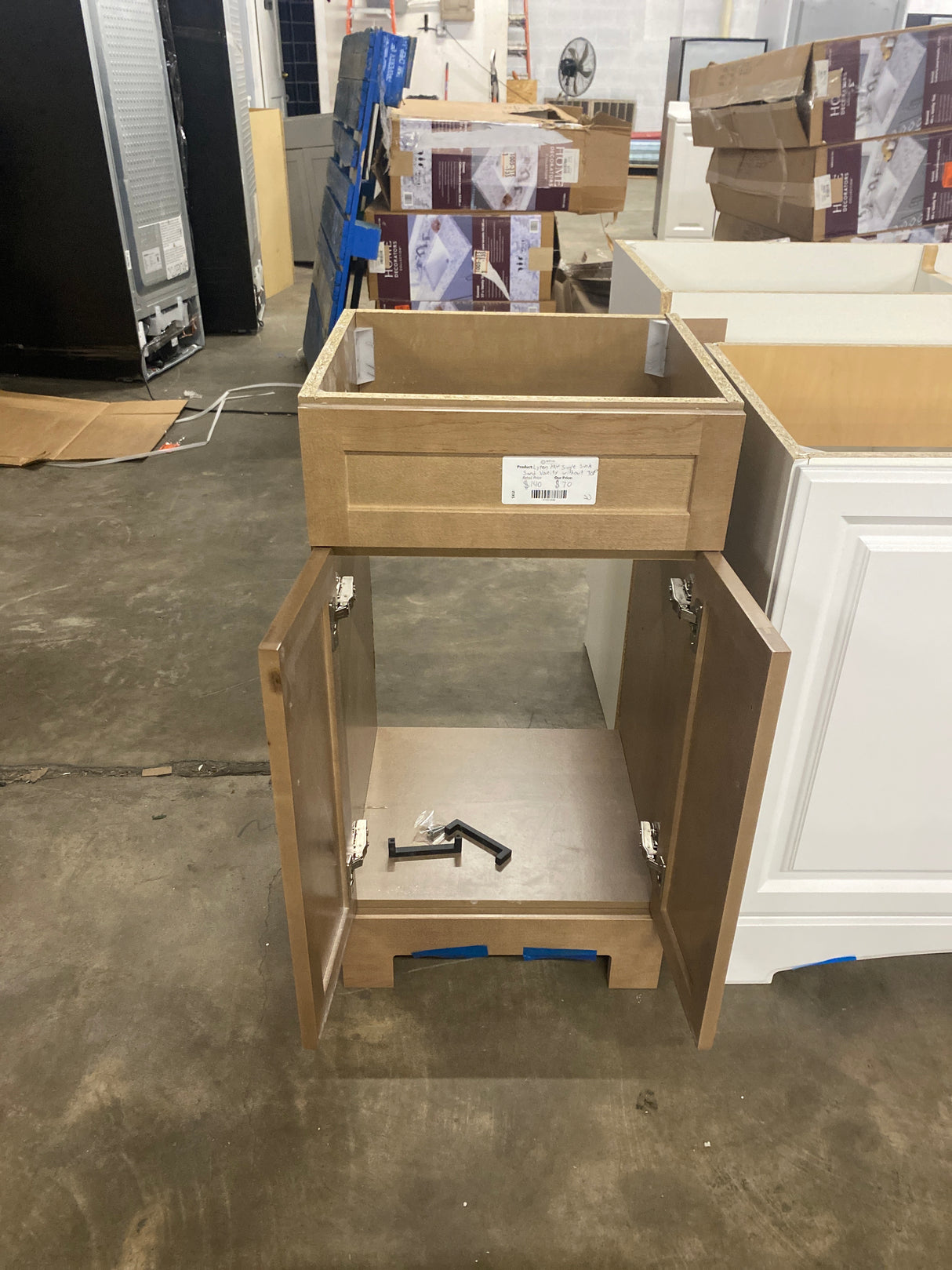 Lyton 19 in. Single Sink Sand Bath Vanity without Top