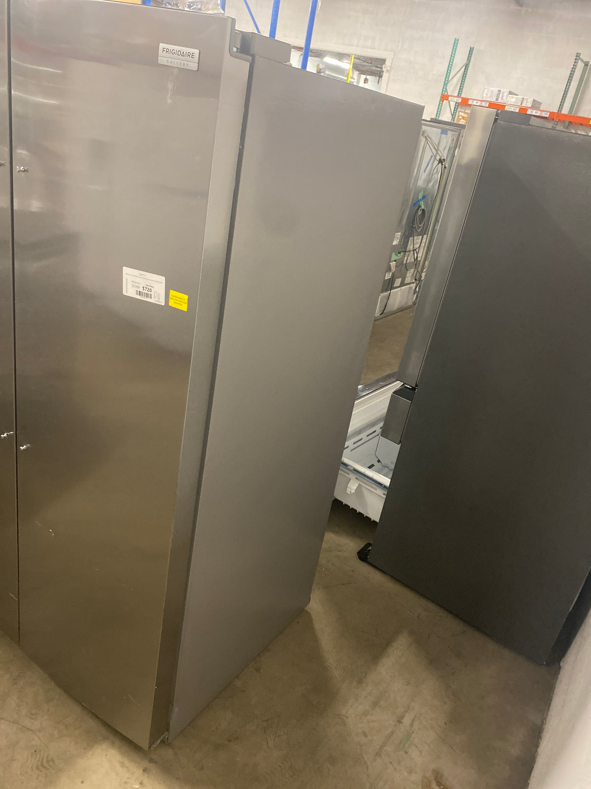 Gallery 36 in. 26 cu. ft. Standard Depth Side-by-Side Refrigerator in Stainless Steel with Internal Water Dispenser