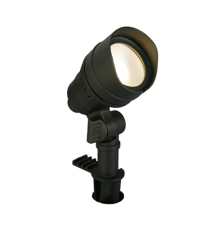20-Watt Equivalent Millennium Black Adjustable Light Color Integrated LED Outdoor Landscape Flood Light