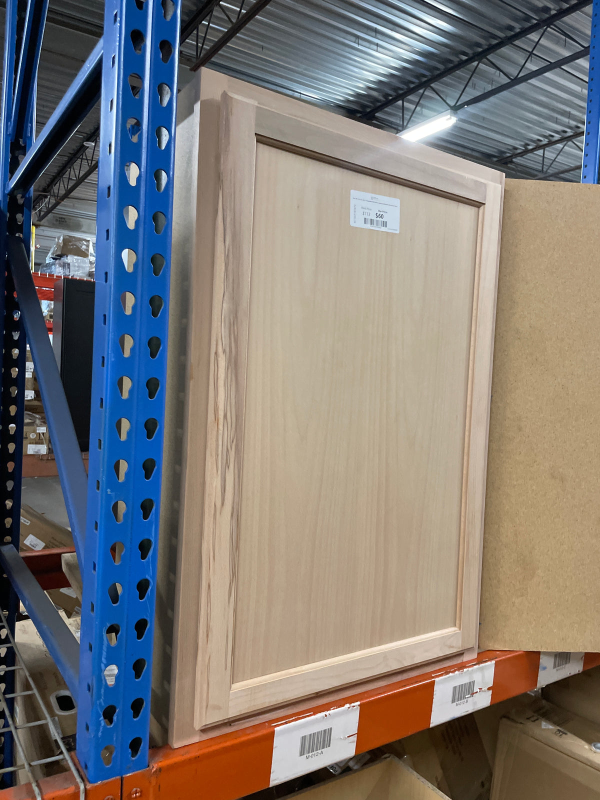 24 in. W x 12 in. D x 36 in. H Assembled Wall Kitchen Cabinet in Unfinished with Recessed Panel