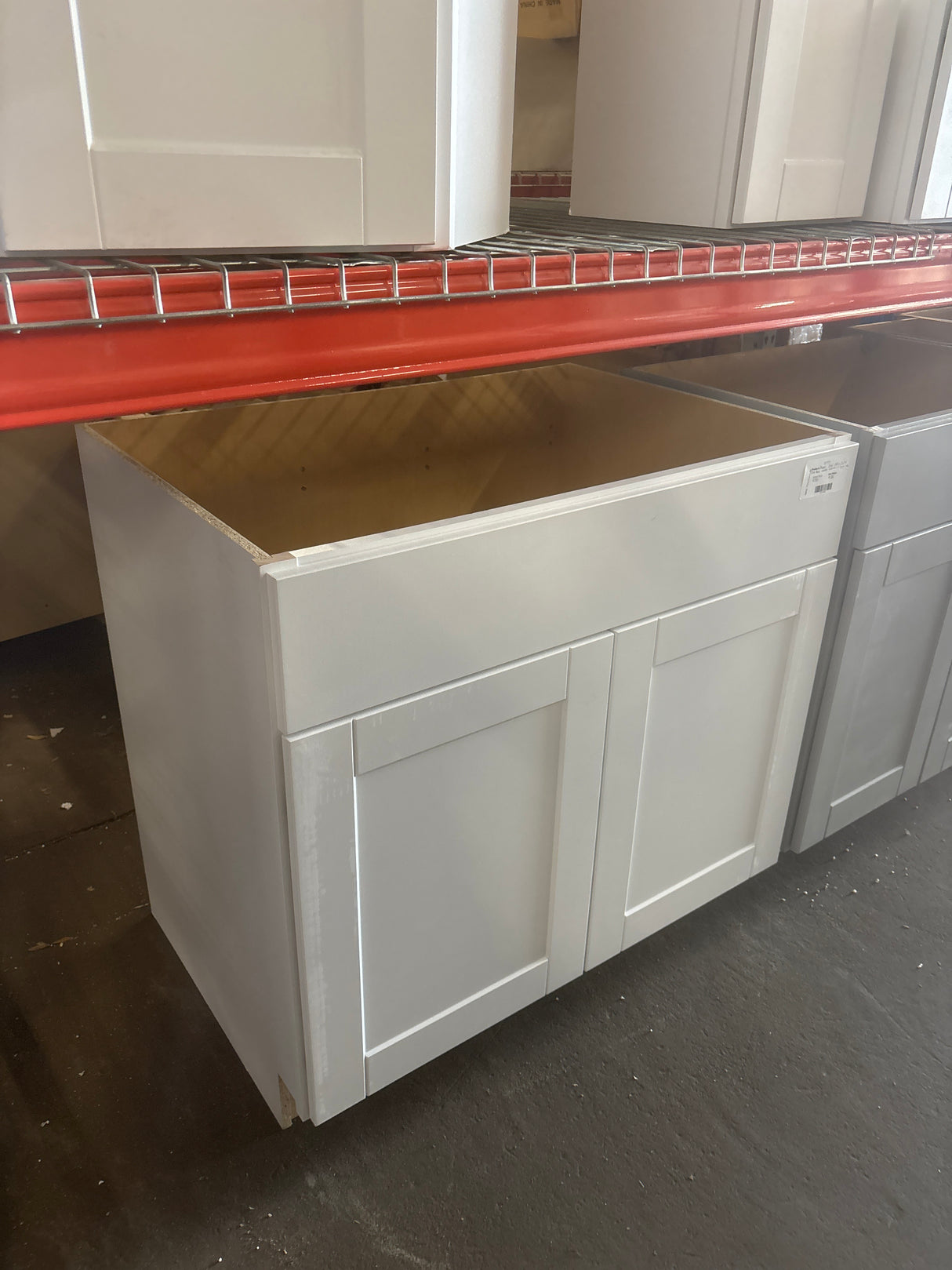 Shaker 36 in. W x 24 in. D x 34.5 in. H Assembled Sink Base Cabinet in Satin White
