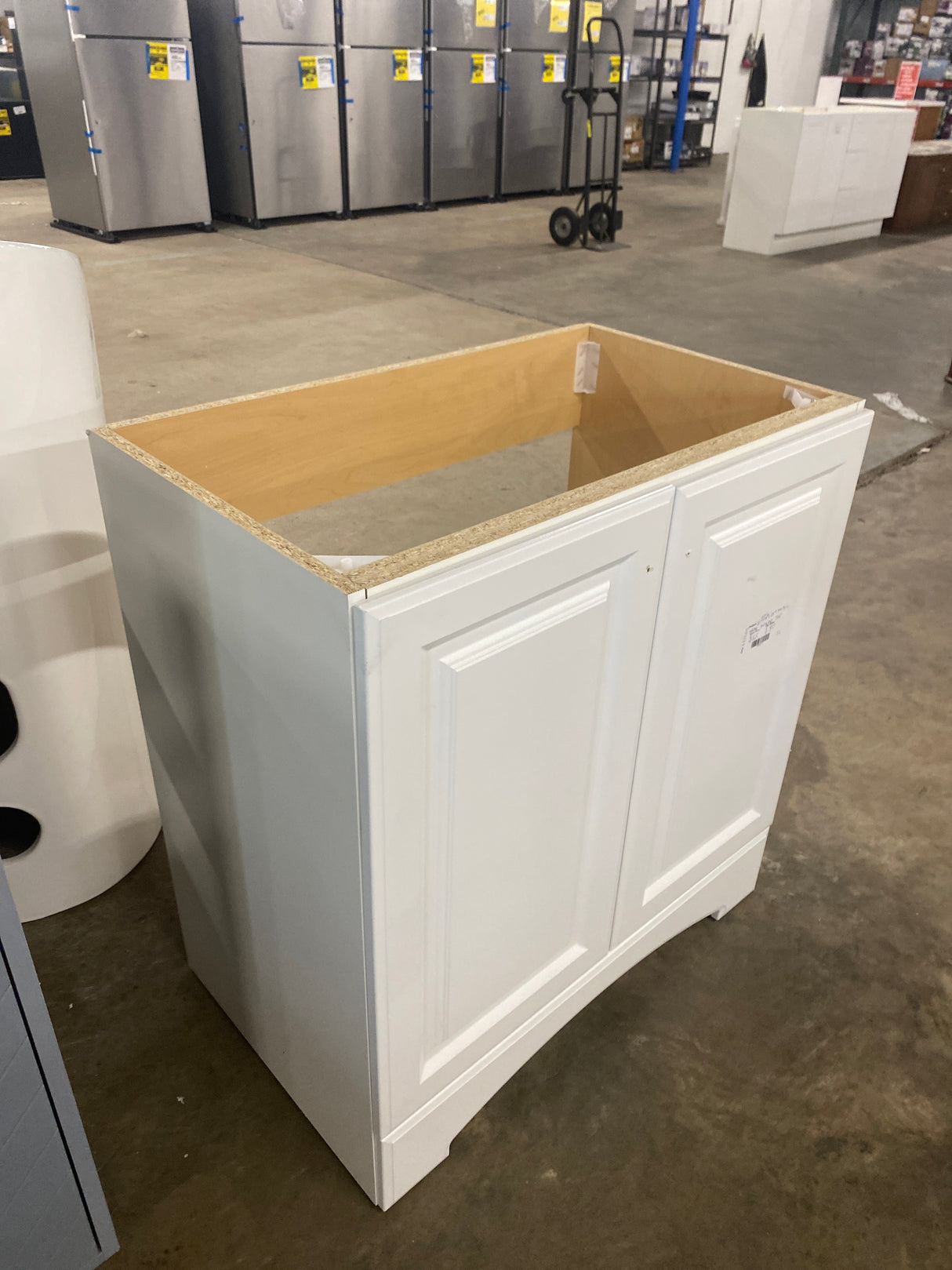 31 in. W x 19 in. D x 35 in. H Single Sink Freestanding Bath Vanity in White without Top