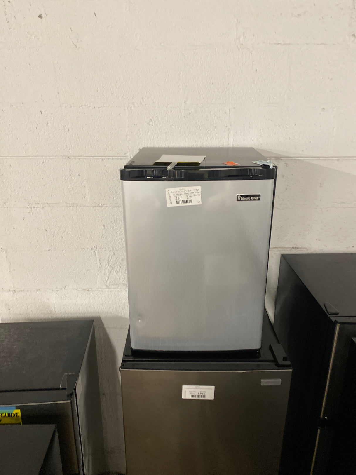 2.6 cu. ft. Mini Fridge in Stainless Steel Look without Freezer