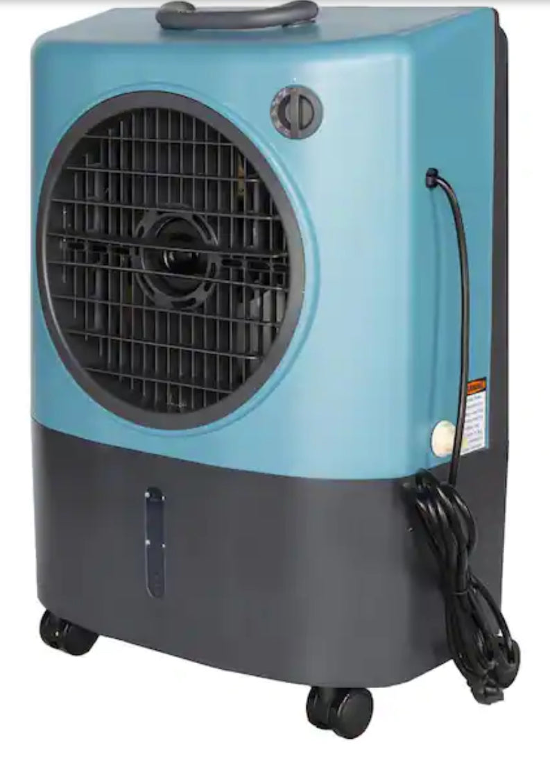 1,300 CFM 2-Speed Portable Evaporative Cooler (Swamp Cooler) for 500 sq. ft. in Ice Blue
