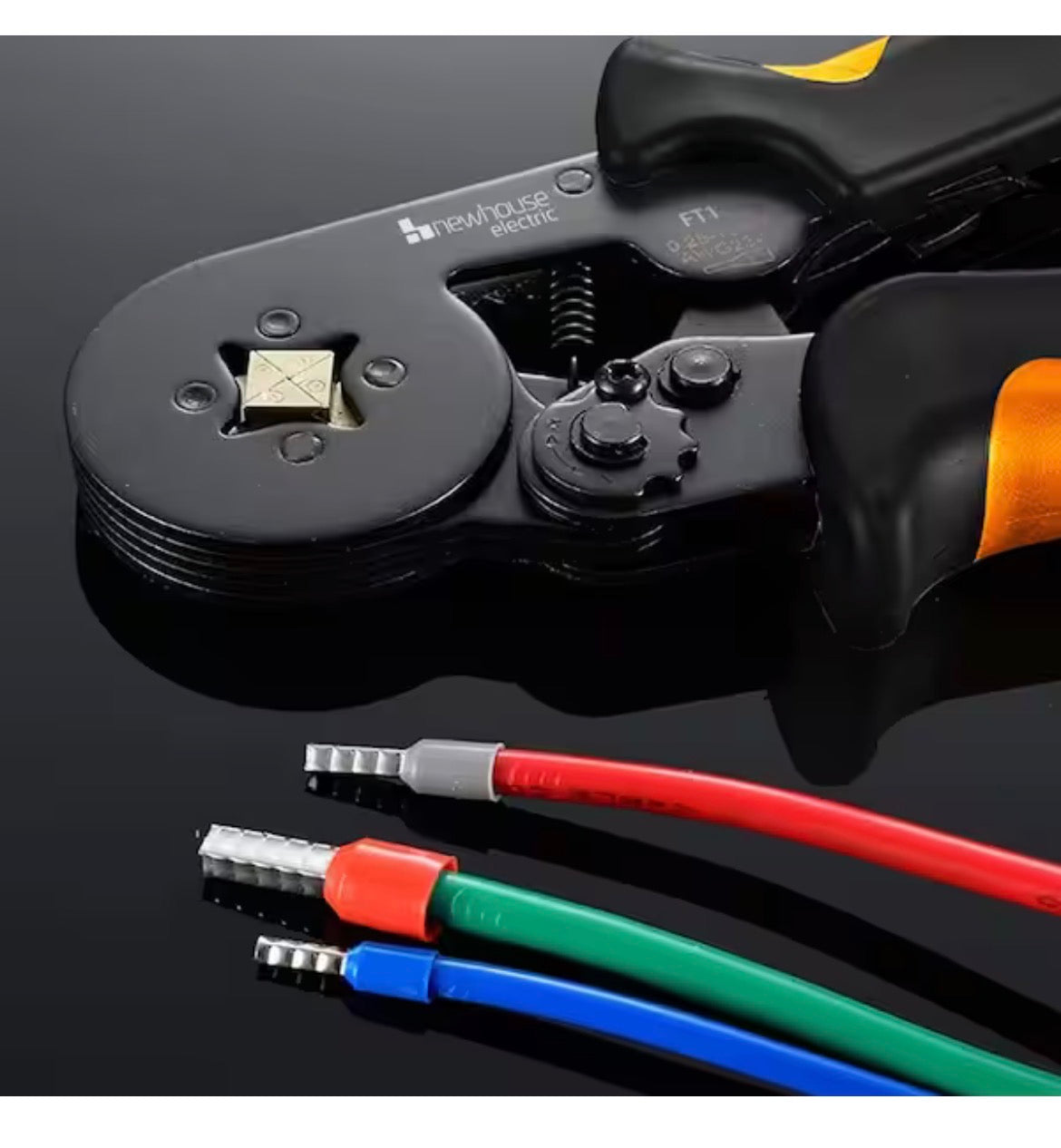 Ferrule Crimping Tool Kit with Wire Crimper Tool, Wire Ferrule Container, and 1,200 Electrical Wire Connectors