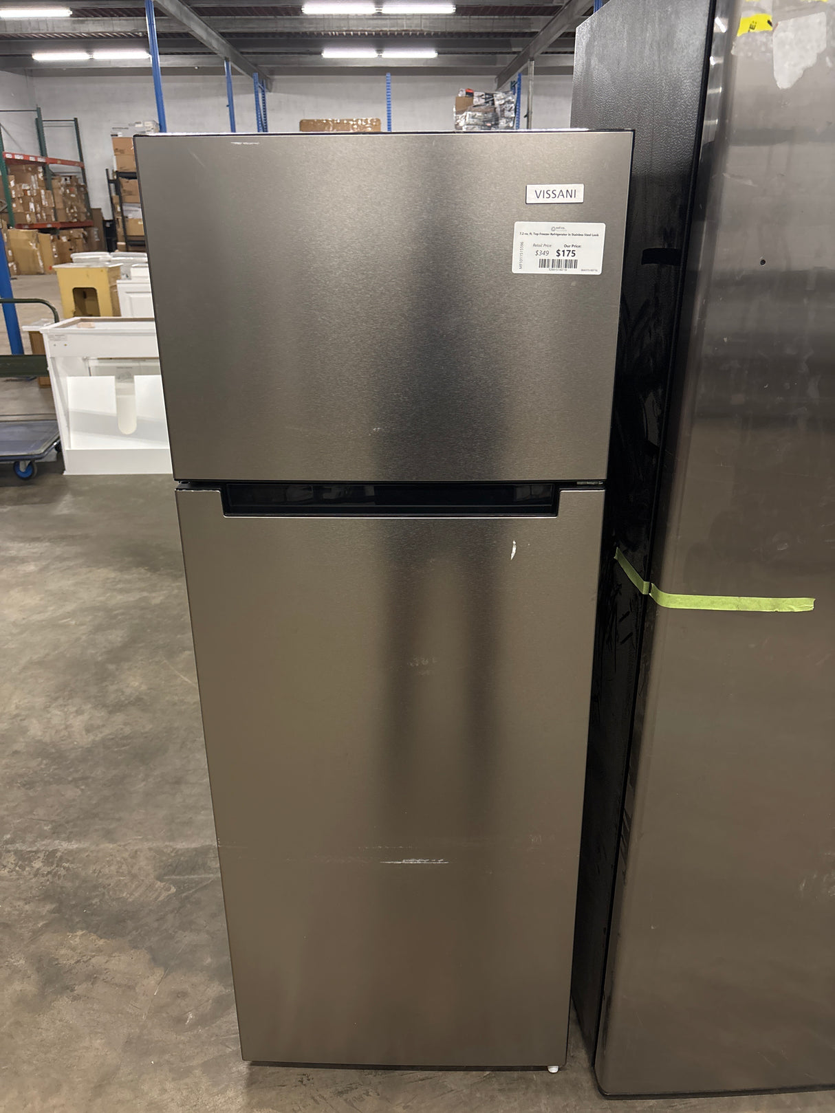 7.2 cu. ft. Top Freezer Refrigerator in Stainless Steel Look