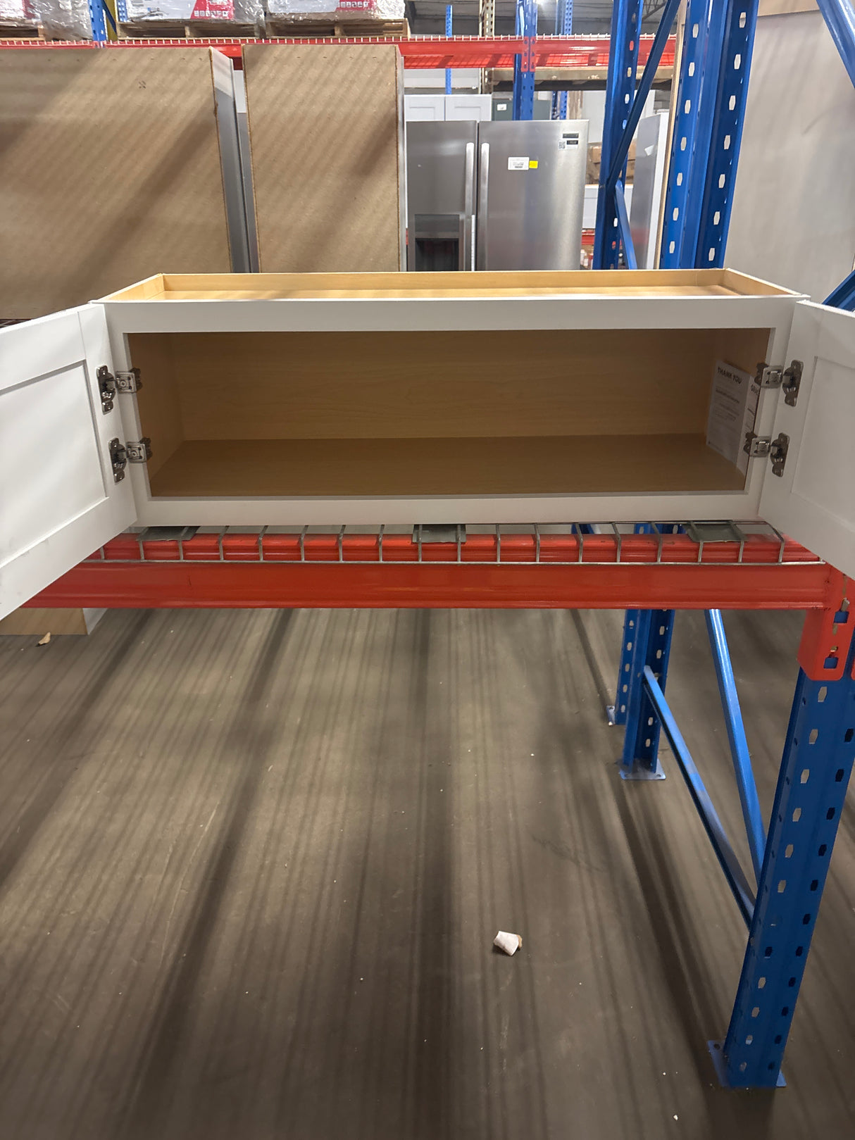 Westfield Feather White Shaker Stock Assembled Wall Kitchen Bridge Cabinet (36 in. W x 12 in. D x 12 in. H)