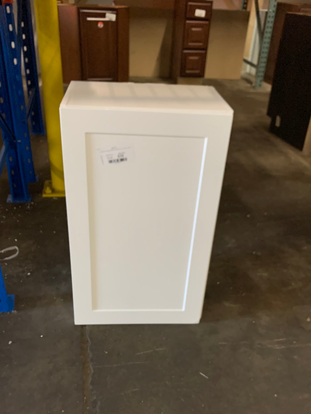 Cambridge Shaker Assembled 18x30x12.5 in. Wall Cabinet with 1 Soft Close Door in White