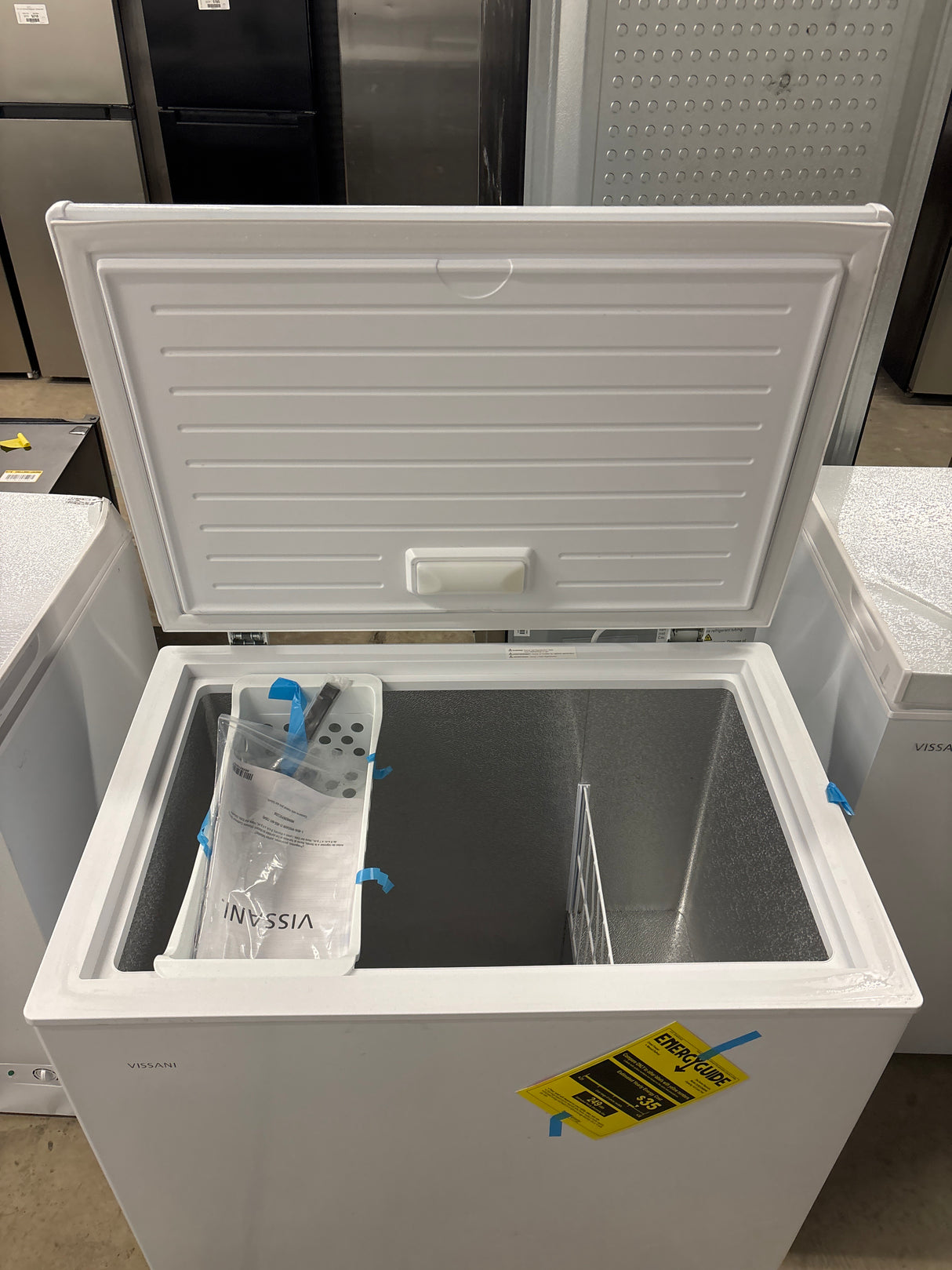 7.0 cu. ft. Manual Defrost Chest Freezer with LED Light in White Garage Ready