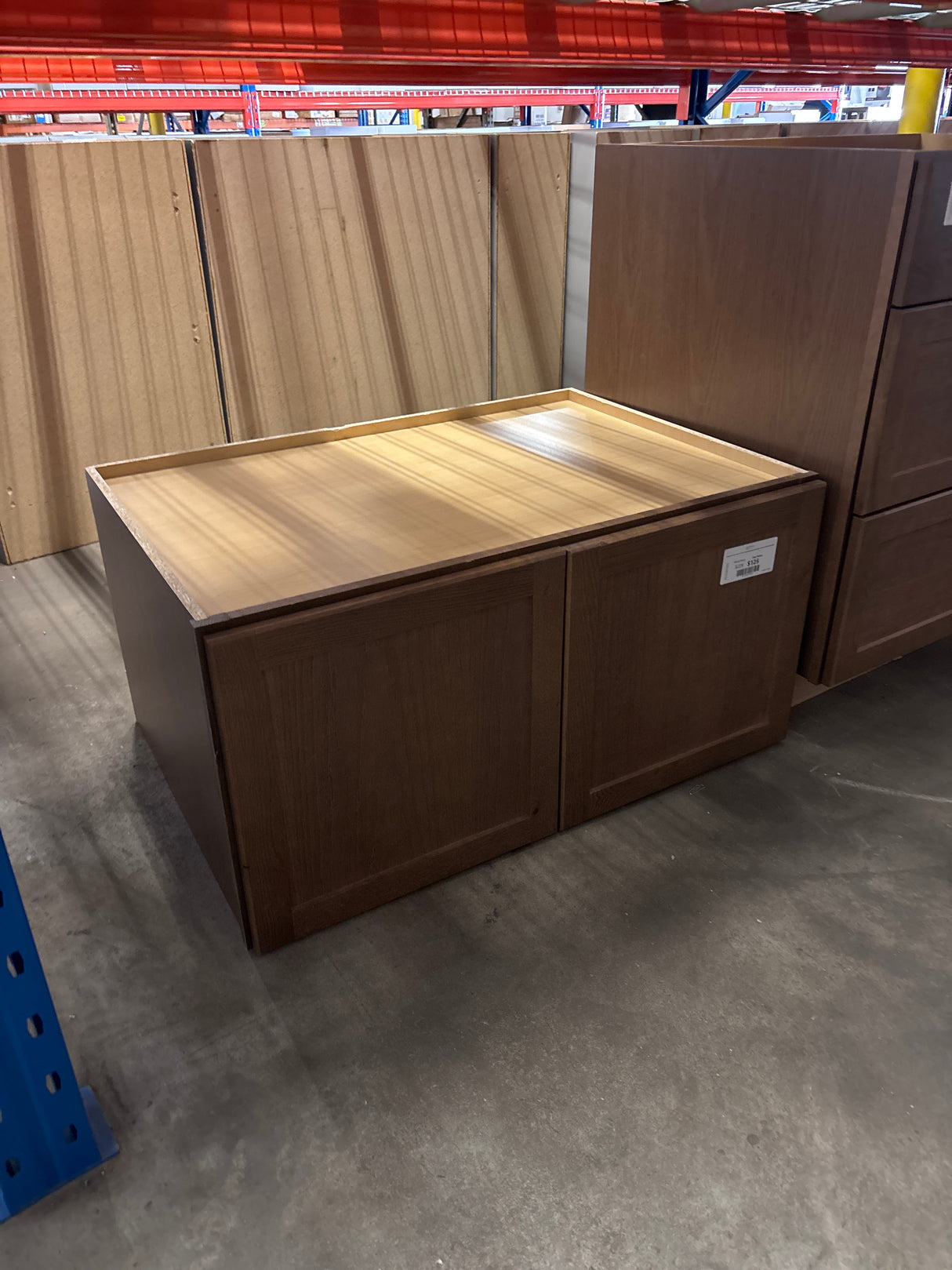 Sinclair 36 in. W x 24 in. D x 18 in. H Assembled Deep Wall Bridge Cabinet in Shaker Saddle Oak