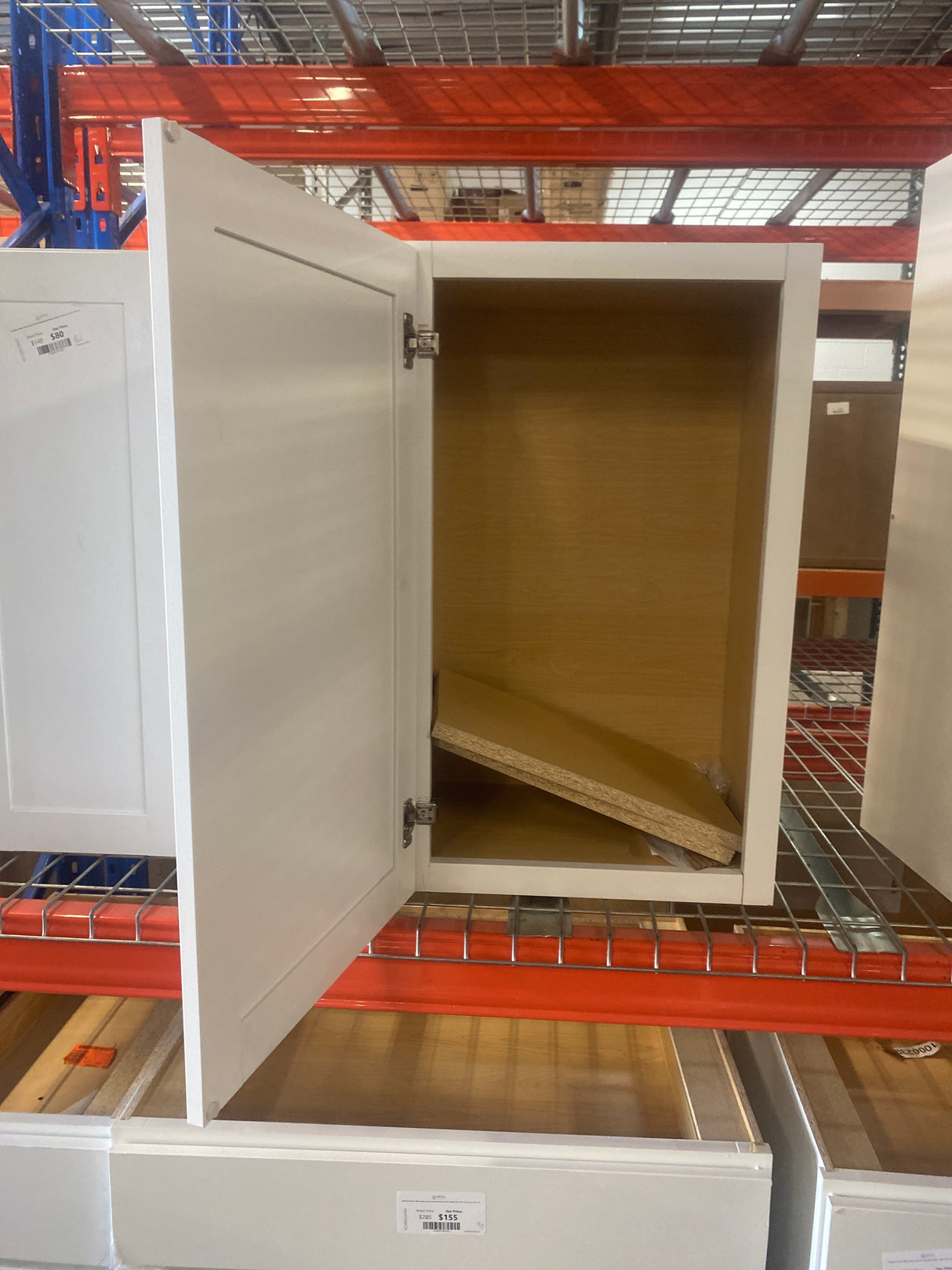 Westfield Feather White Shaker Stock Assembled Wall Kitchen Cabinet (18 in. W x 12 in. D x 30 in. H)