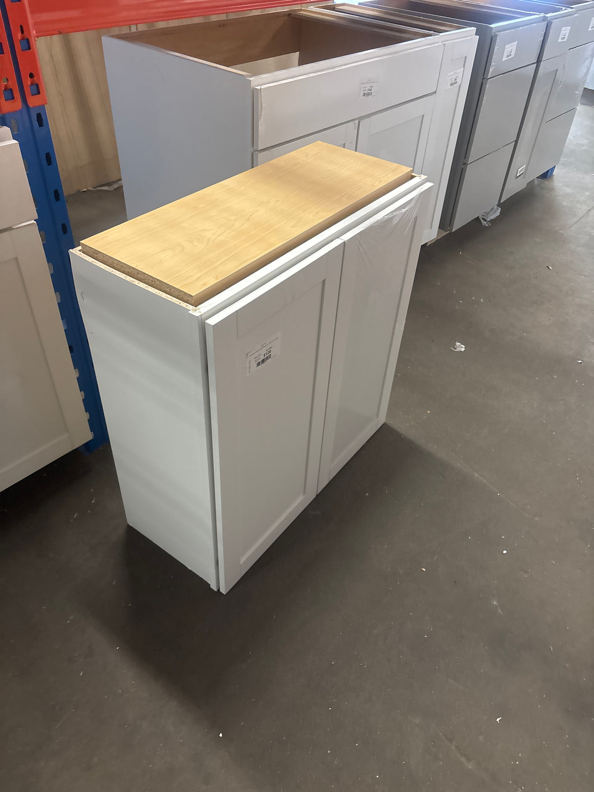 Westfield Feather White Assembled Wall Kitchen Cabinet (30 in. W x 12 in. D x 30 in. H)