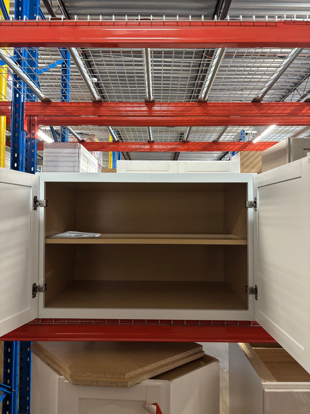 Courtland 36 in. W x 24 in. D x 23.5 in. H Assembled Shaker Wall Bridge Kitchen Cabinet in Polar White