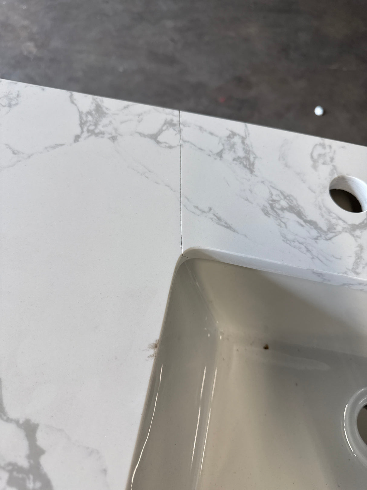 Doveton 60 in. W x 19 in. D x 34.50 in. H Bath Vanity in White with White Cultured Marble Top
