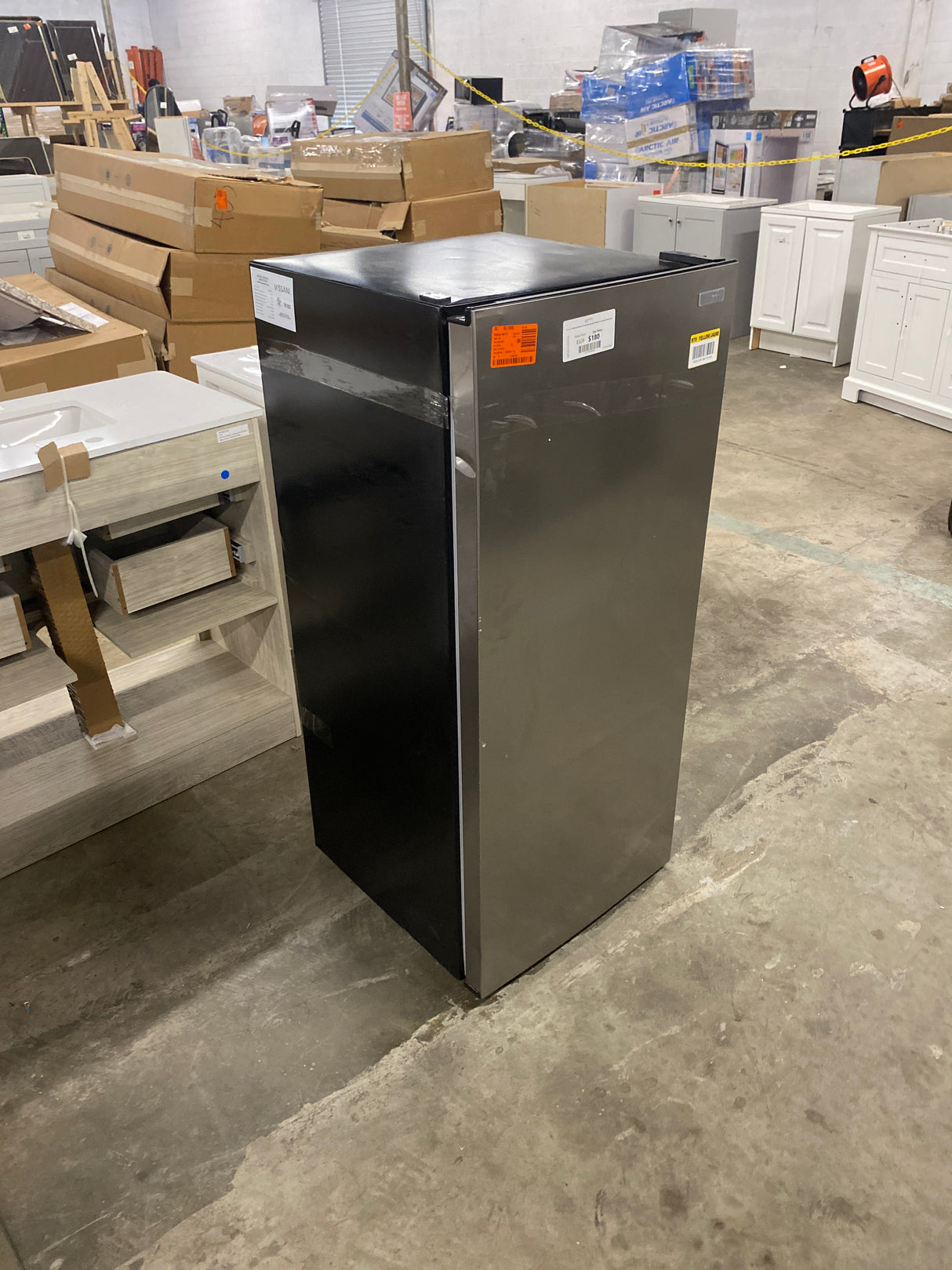 7.1 cu. ft. Manual Defrost Convertible Upright Freezer in Stainless Steel Look