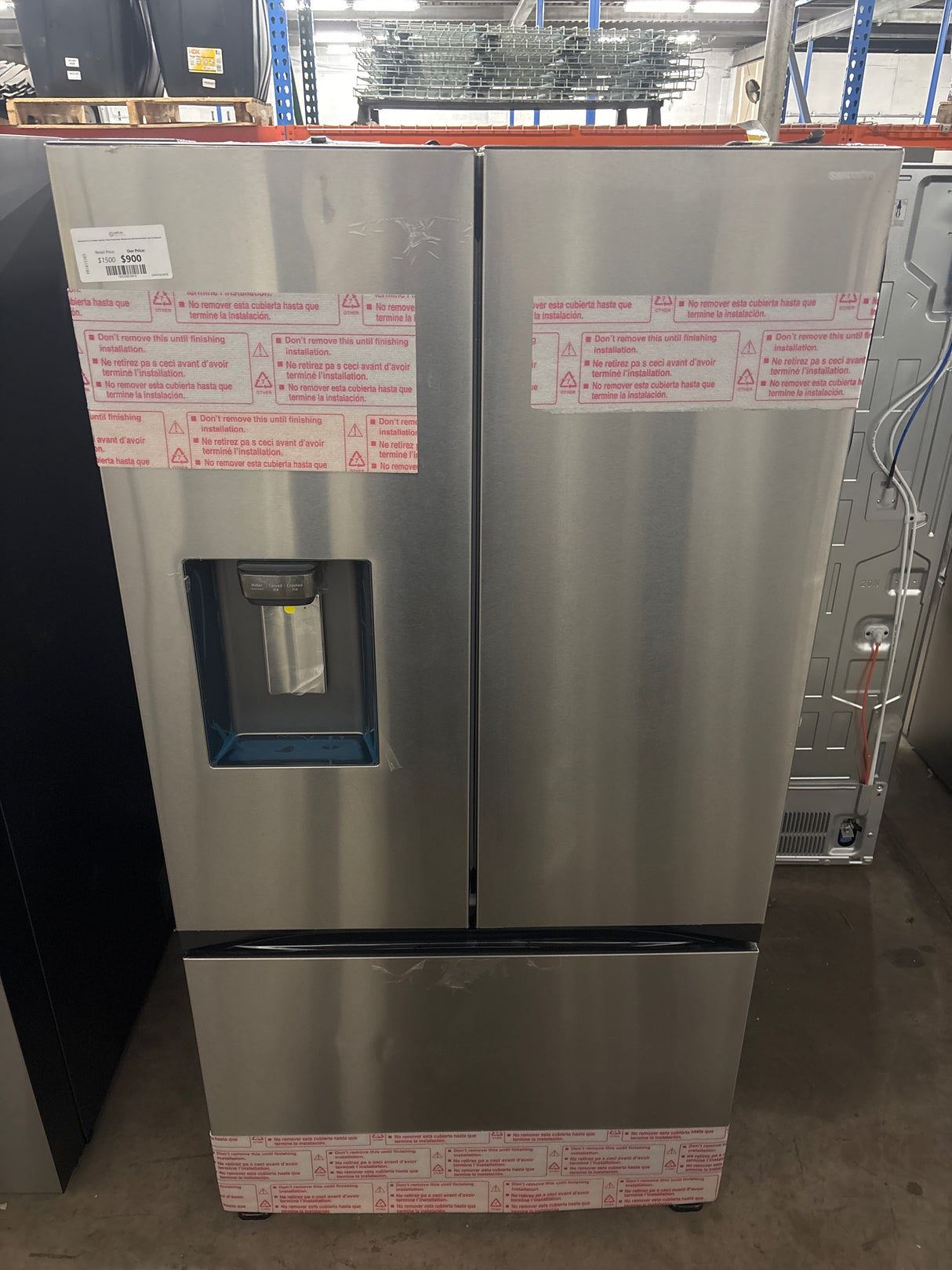 Samsung 31 cu. ft. Mega Capacity 3-Door French Door Refrigerator with External Water and Ice Dispenser