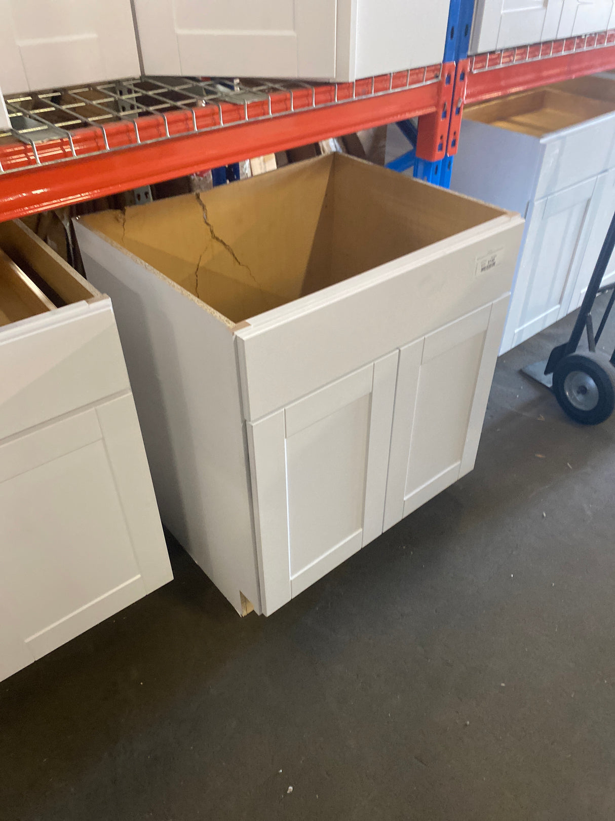 Shaker 30 in. W x 24 in. D x 34.5 in. H Assembled Sink Base Cabinet in Satin White