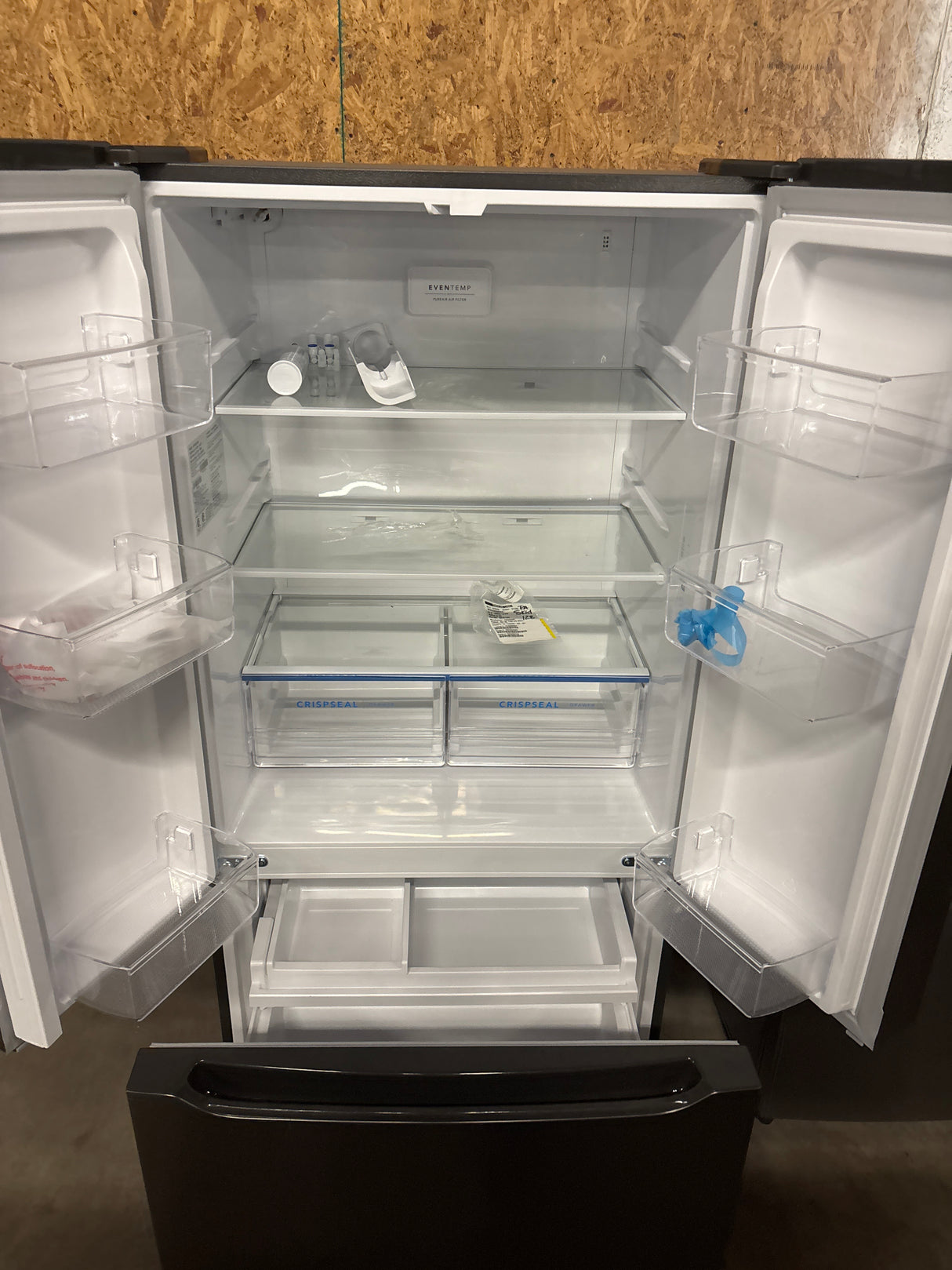 33 in. 20 cu. ft. Counter-Depth French Door Refrigerator in Stainless Steel Look with CrispSeal crispers