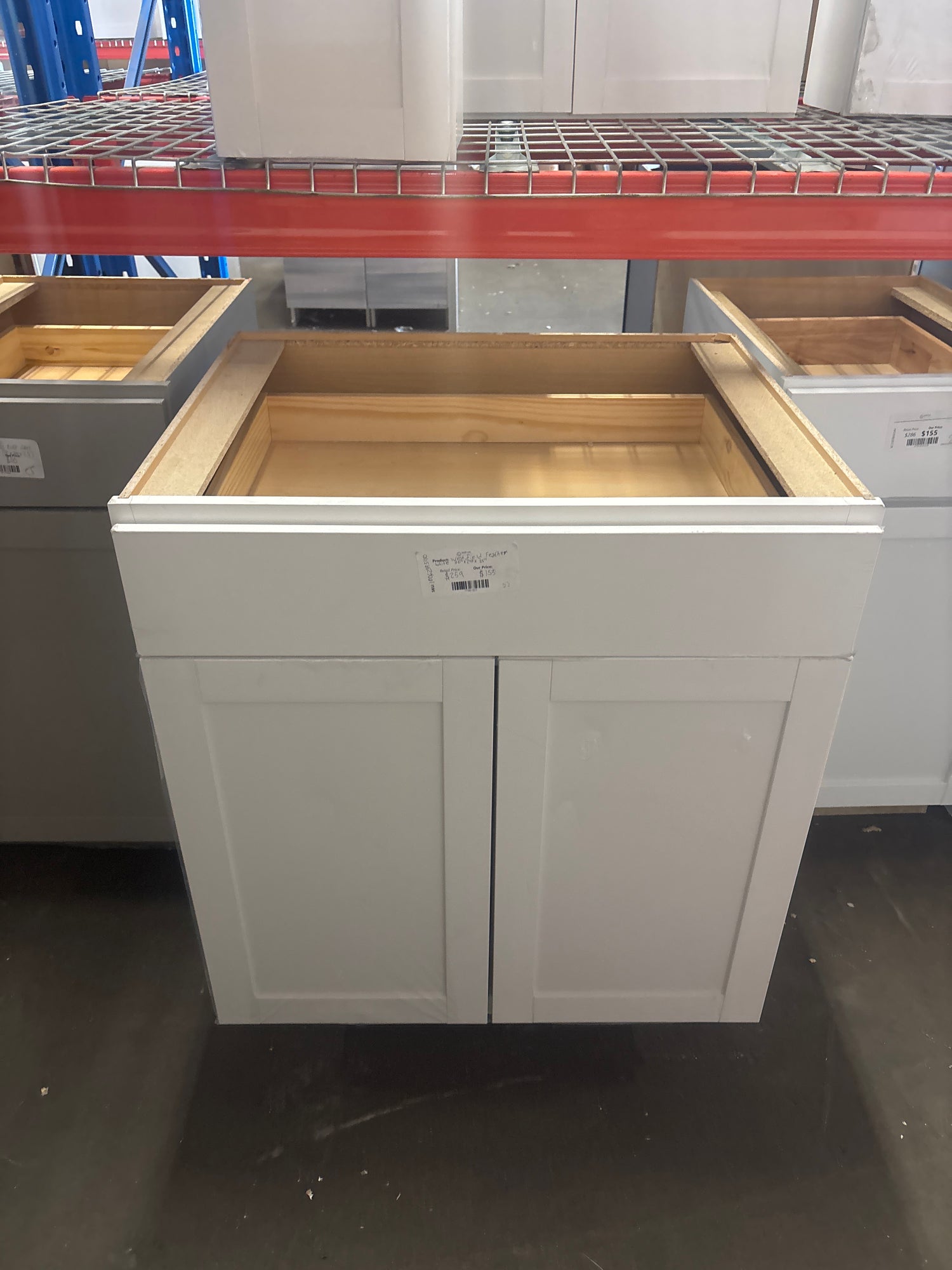 Westfield Feather White Shaker Stock Assembled Base Kitchen Cabinet (30 in. W x 23.75 in. D x 35 in. H)