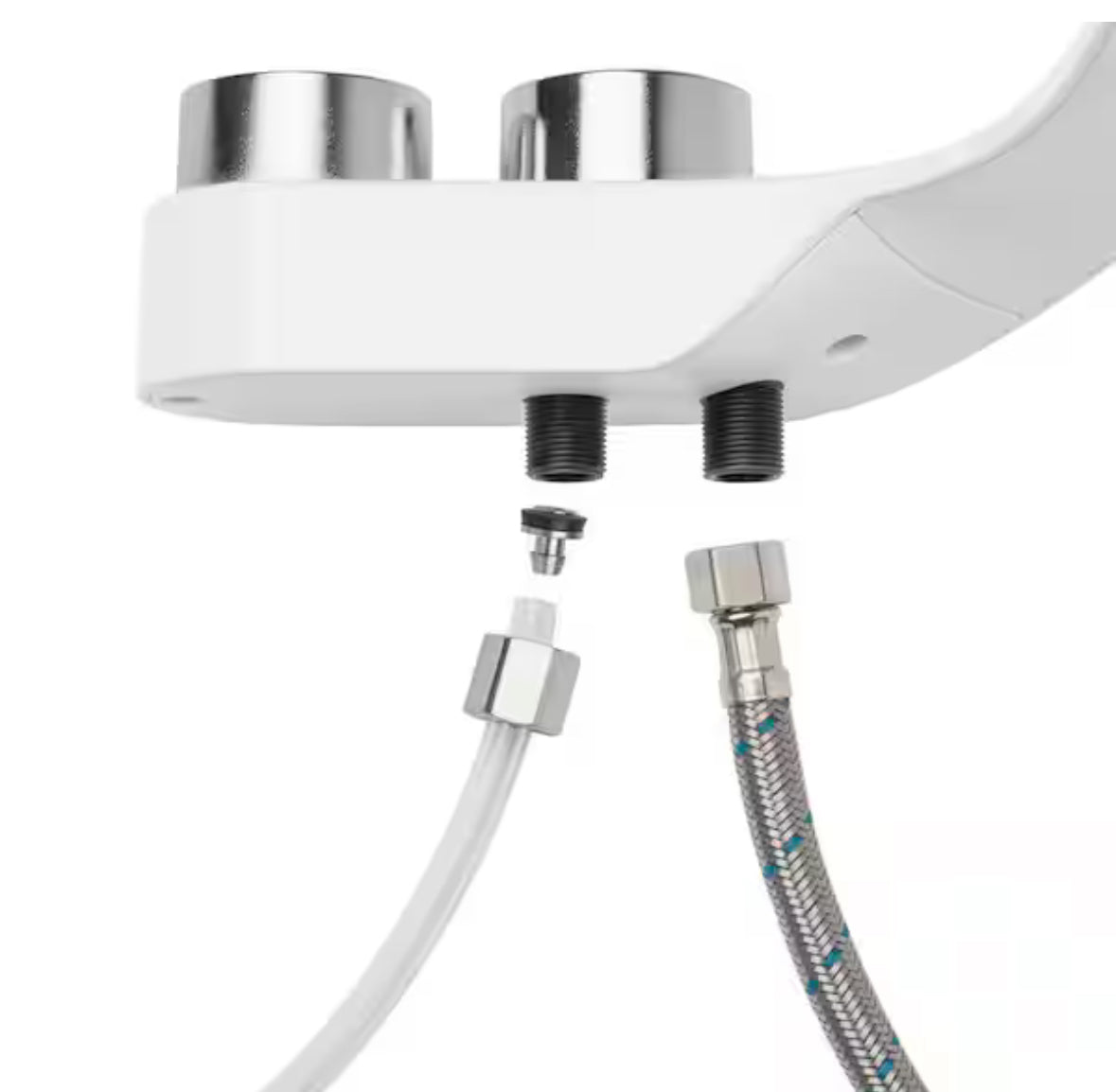 FreshSpa Comfort+ Non-Electric Dual Temperature Bidet Attachment in White