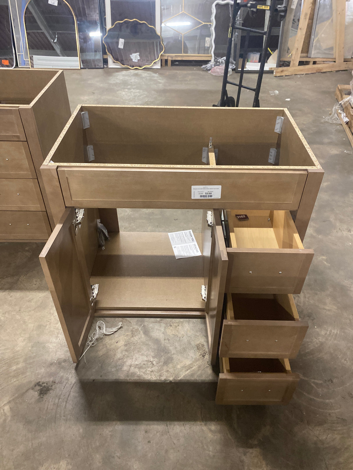 Winsome 36 in. Bath Vanity Cabinet without Top in Sand