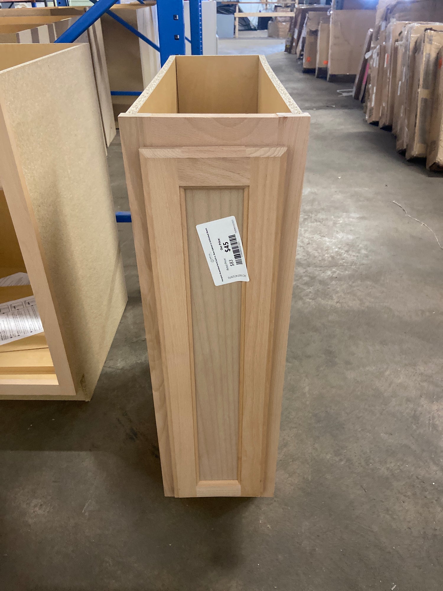 Hampton Assembled 9x34.5x24 in. Base Cabinet in Unfinished Beech