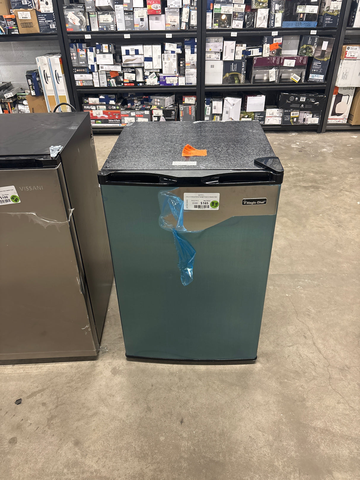 3.0 cu. ft. Manual Defrost Upright Freezer in Stainless Steel