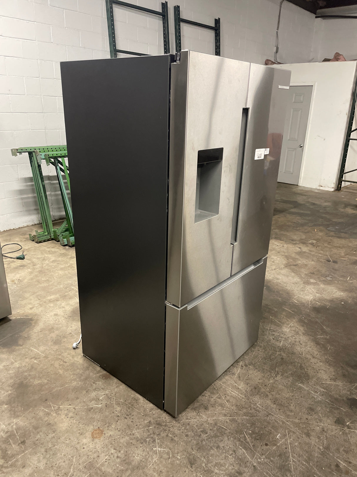 Bosch 100 Series 26 cu. ft. Bottom Mount French Door Refrigerator with External Water and Ice Dispenser