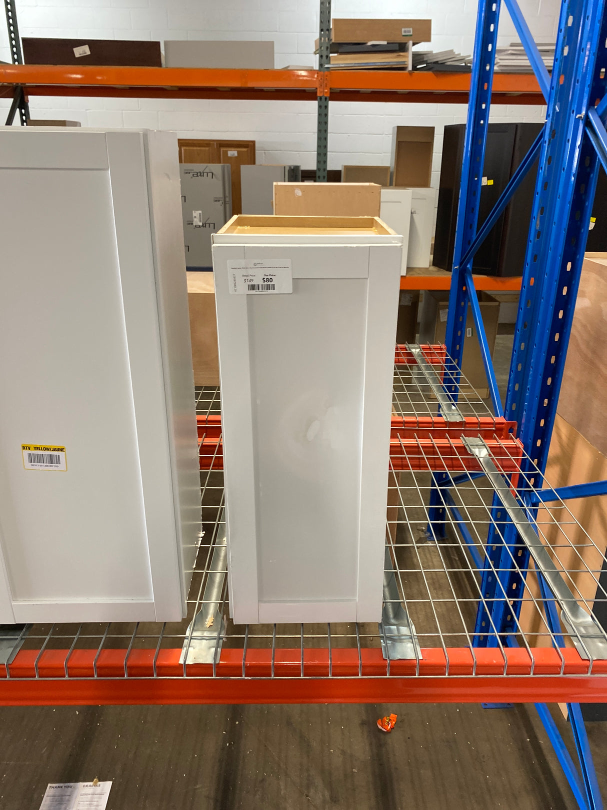 Westfield Feather White Shaker Stock Assembled Wall Kitchen Cabinet (12 in. W x 12 in. D x 30 in. H)