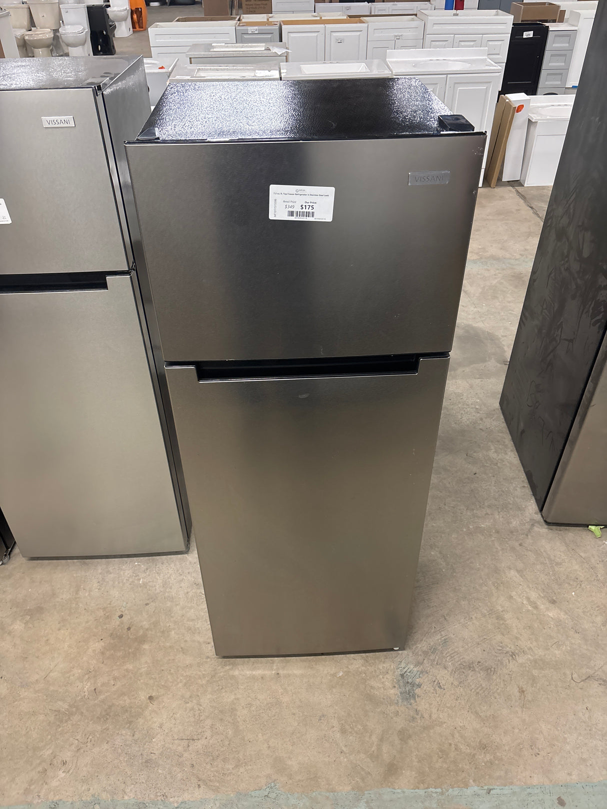 7.2 cu. ft. Top Freezer Refrigerator in Stainless Steel Look