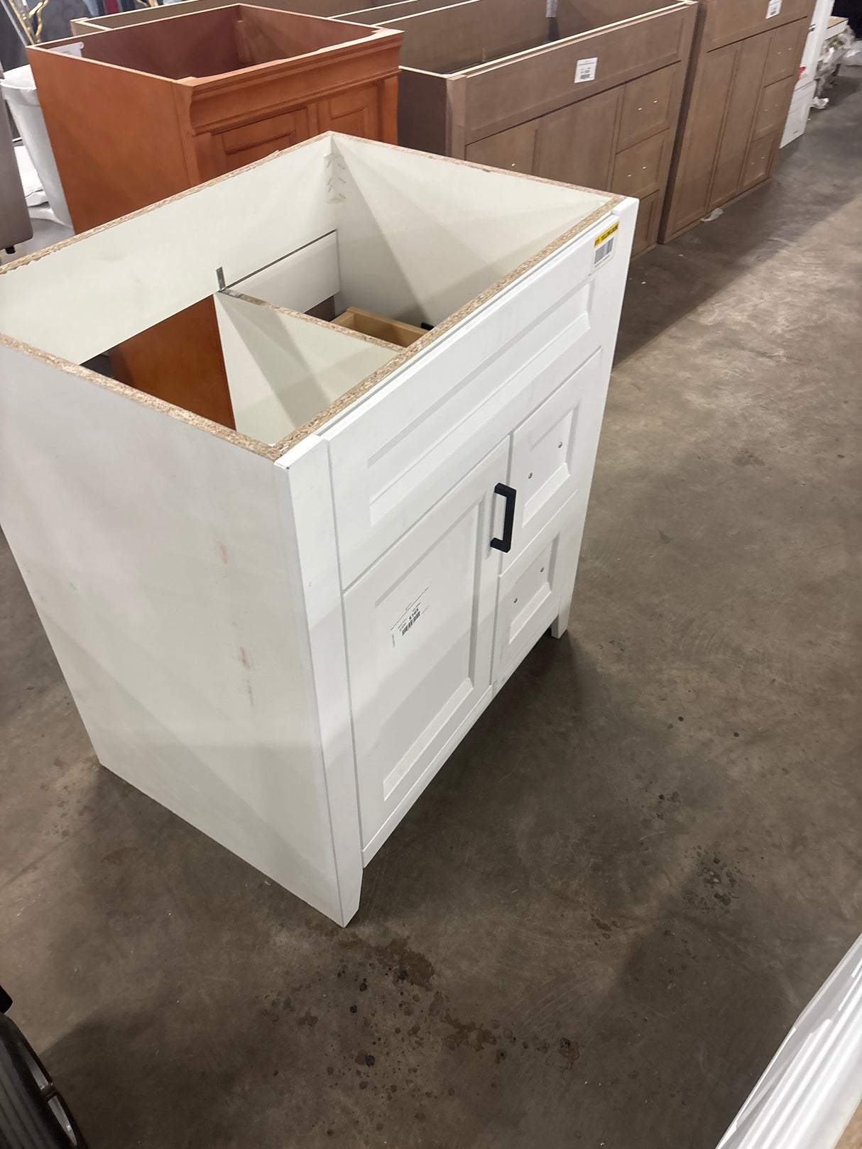 Ridge 30 in. W x 22 in. D x 34 in. H Bath Vanity Cabinet without Top in White