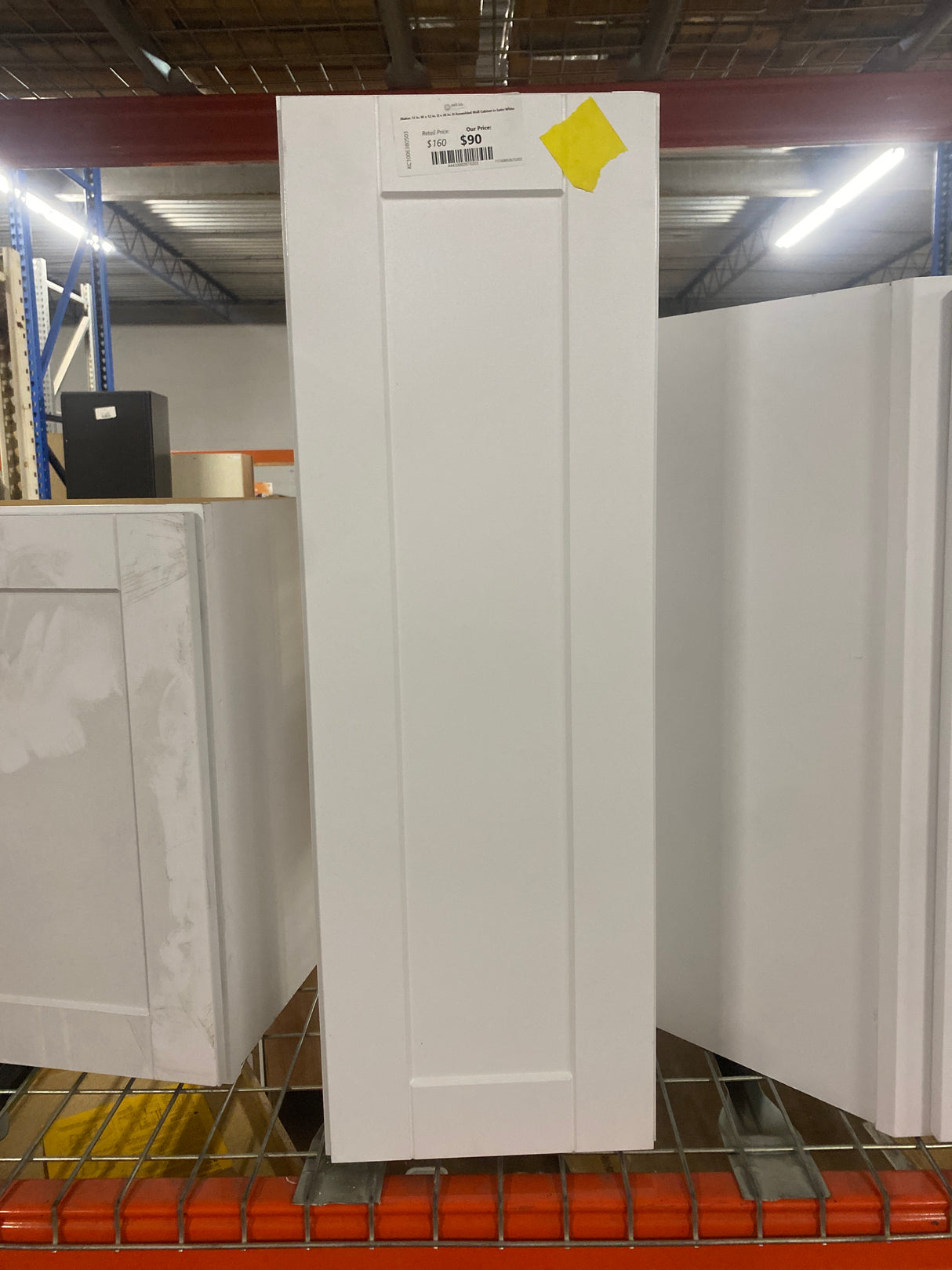 Shaker 12 in. W x 12 in. D x 36 in. H Assembled Wall Cabinet in Satin White