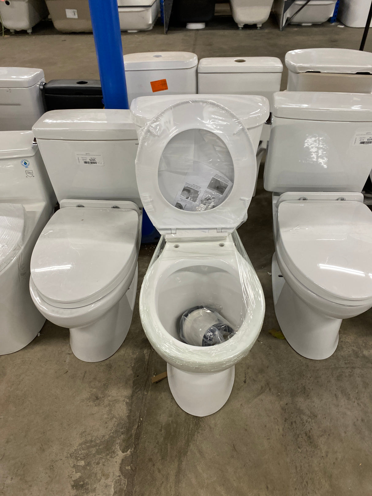 19 in. Rear Discharge Toilet 2-Piece 1.0/1.6 GPF Dual Flush Round Toilet in White, Seat Included