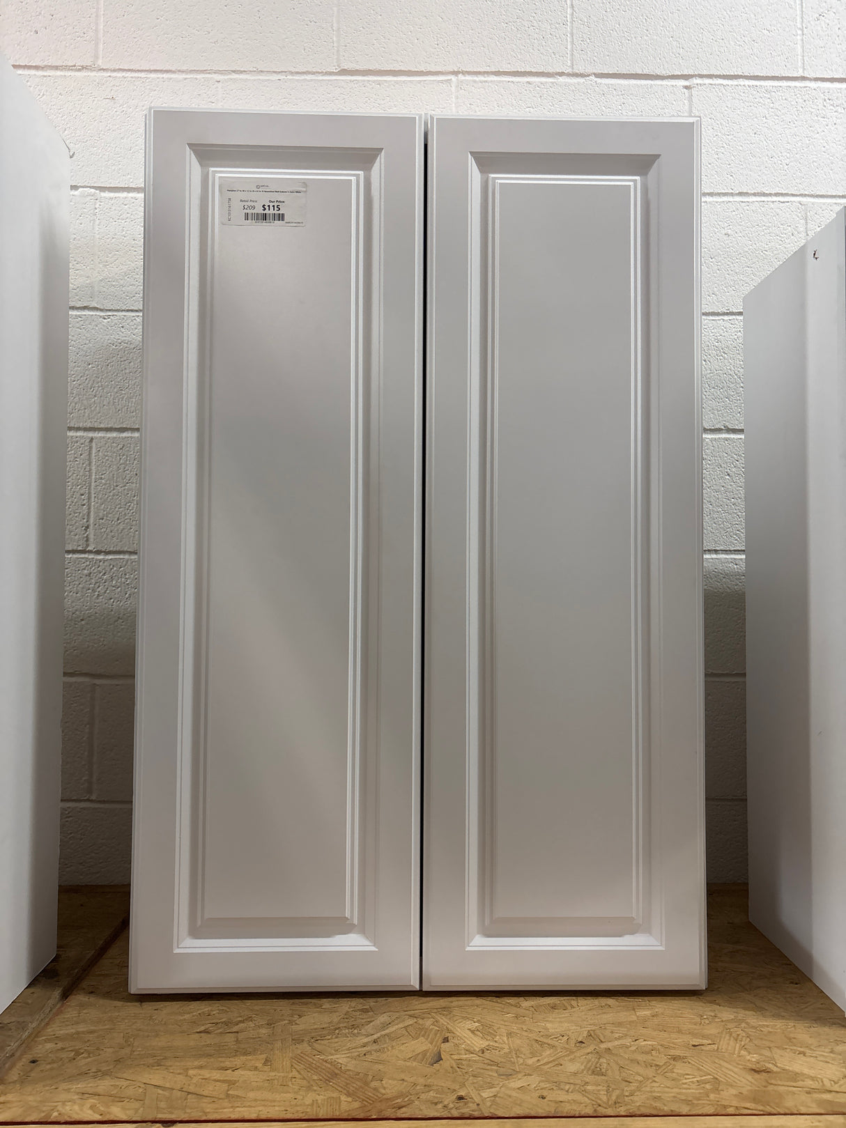 Hampton 21 in. W x 12 in. D x 42 in. H Assembled Wall Kitchen Cabinet in Satin White