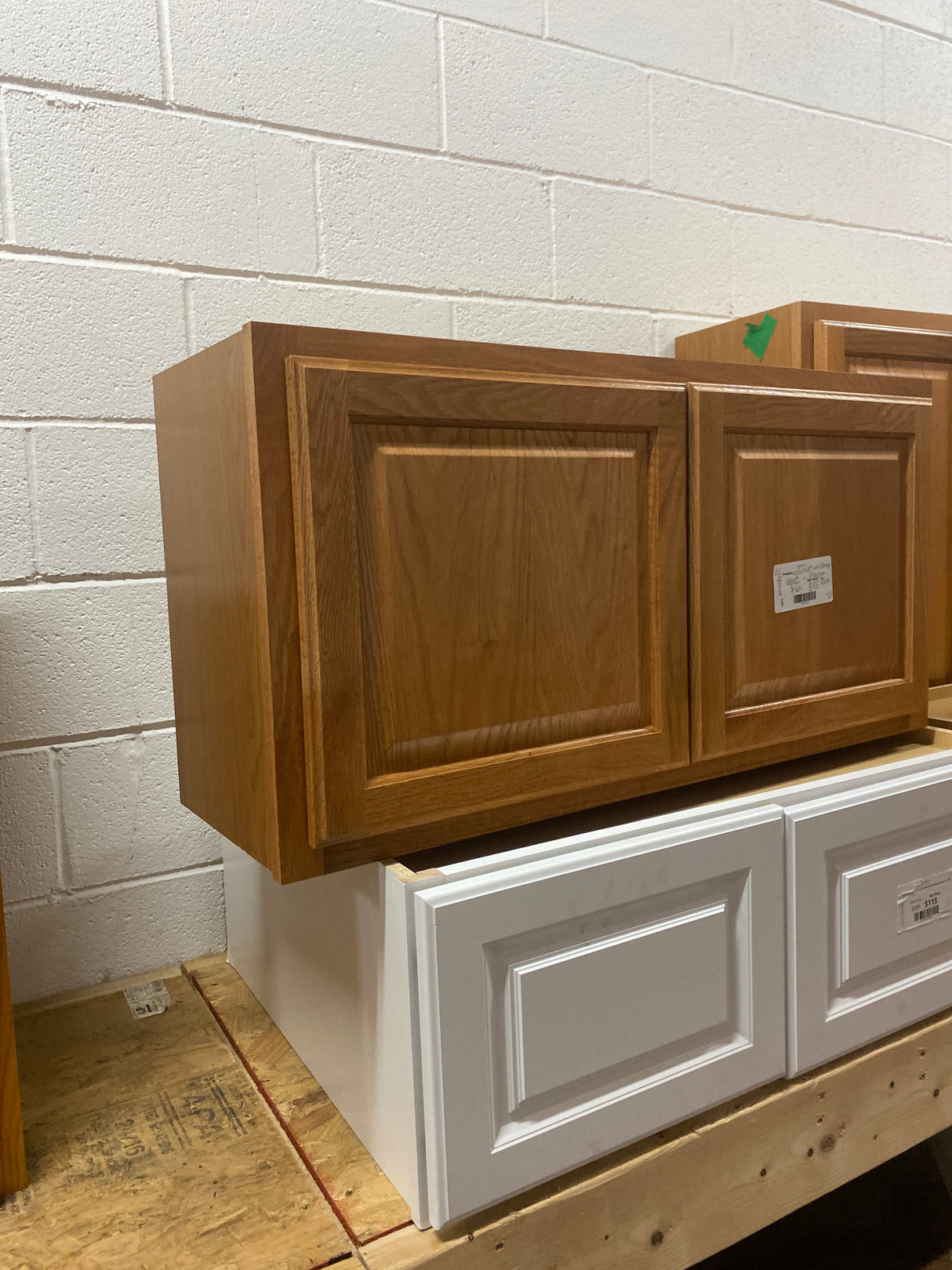 Hampton 36 in. W x 12 in. D x 18 in. H Assembled Wall Bridge Cabinet in Medium Oak