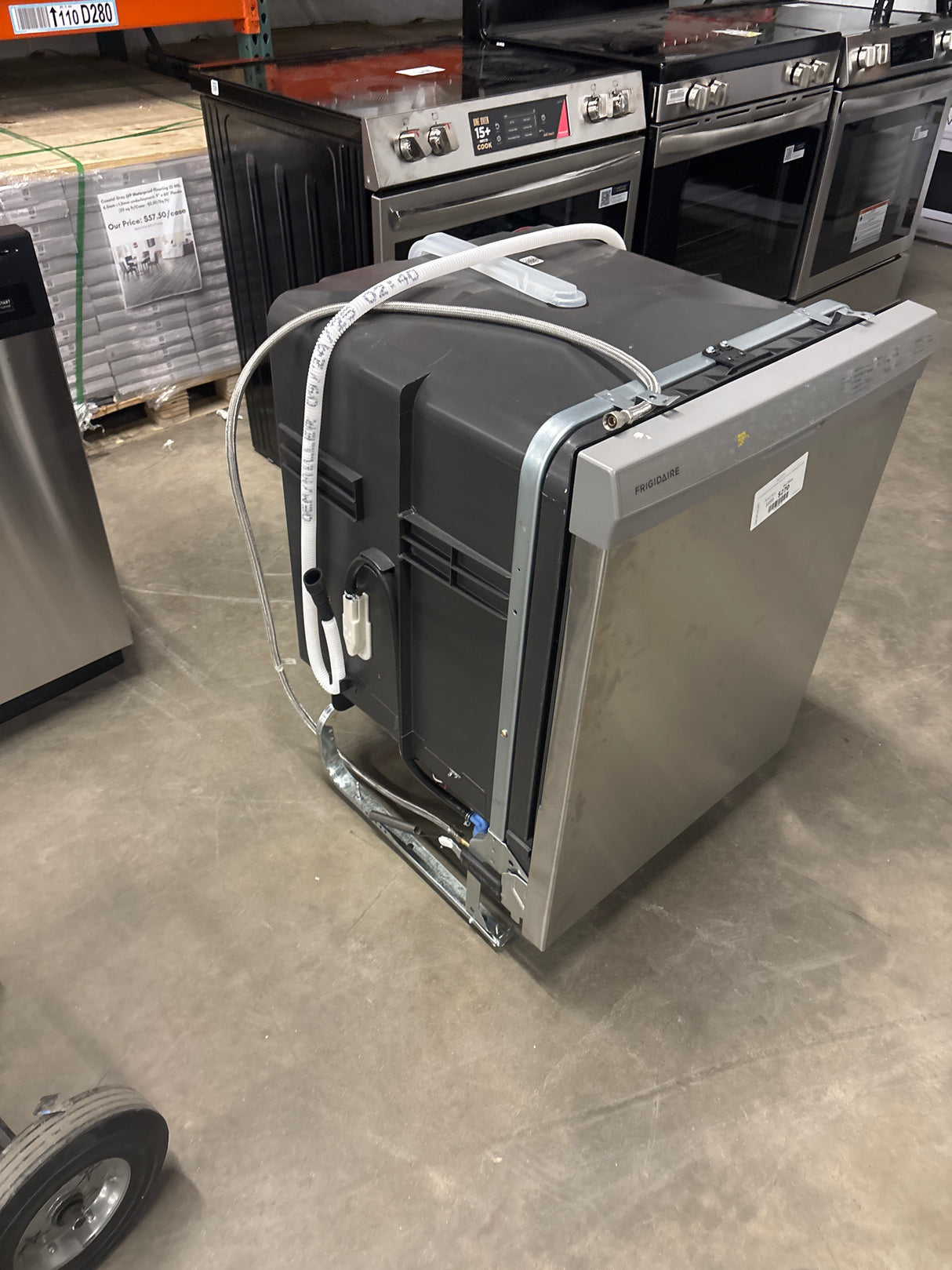 24 in Front Control Built-In Tall Tub Dishwasher in Stainless Steel with 4-cycles and DishSense Sensor Technology