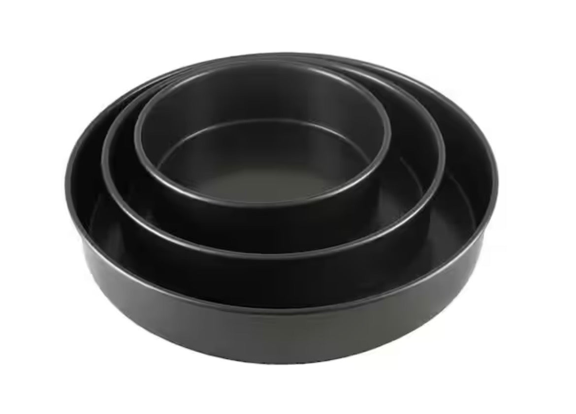 3-Piece Professional Non-Stick Round Cake Pan Set