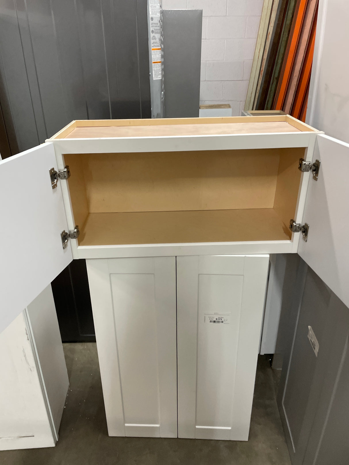 Washington Vesper White Plywood Shaker Assembled Wall Kitchen Cabinet Soft Close 30 in W x 12 in D x 15 in H