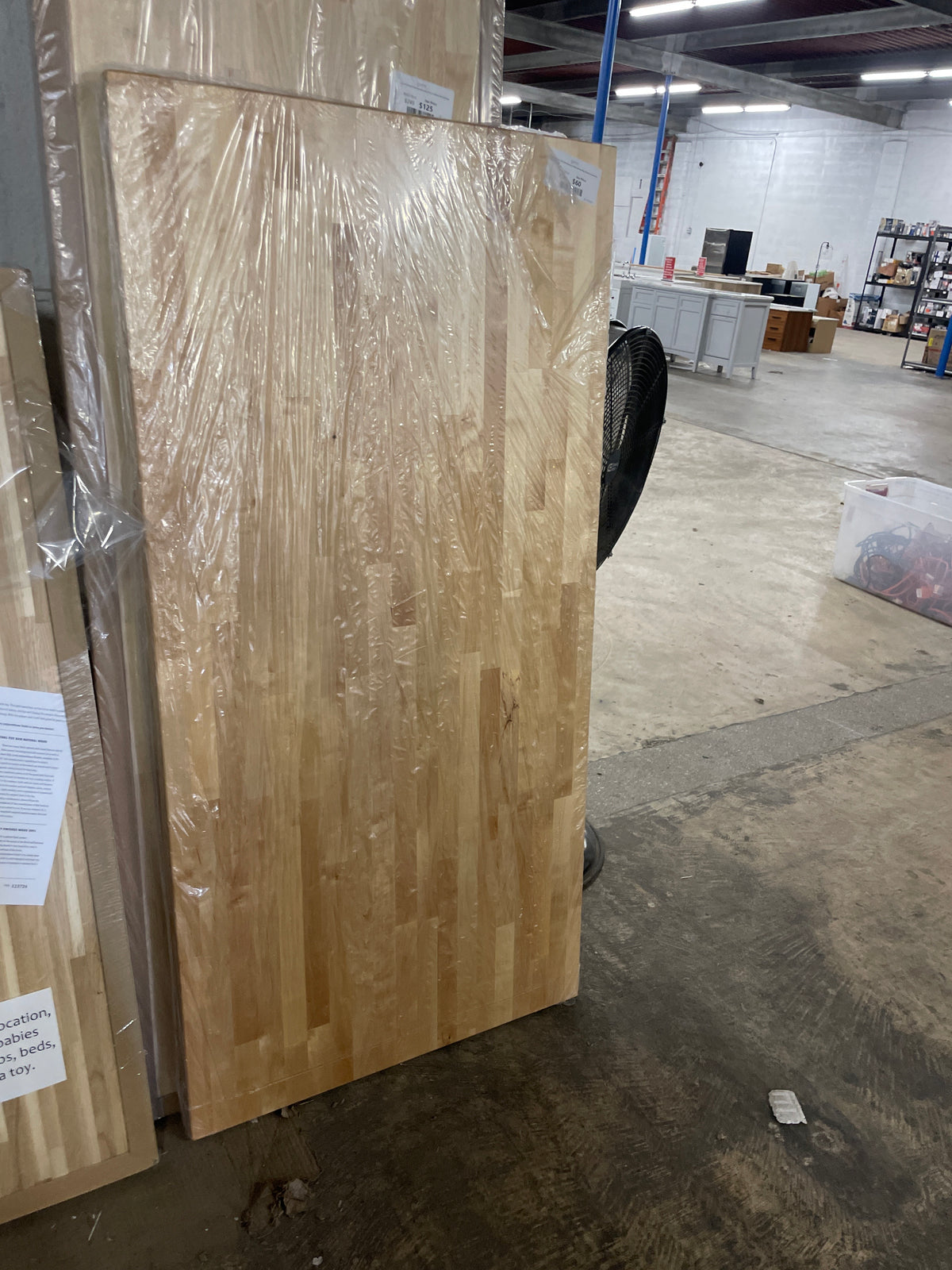 5 ft. L x 30 in. D Finished Engineered Birch Butcher Block Desktop Countertop