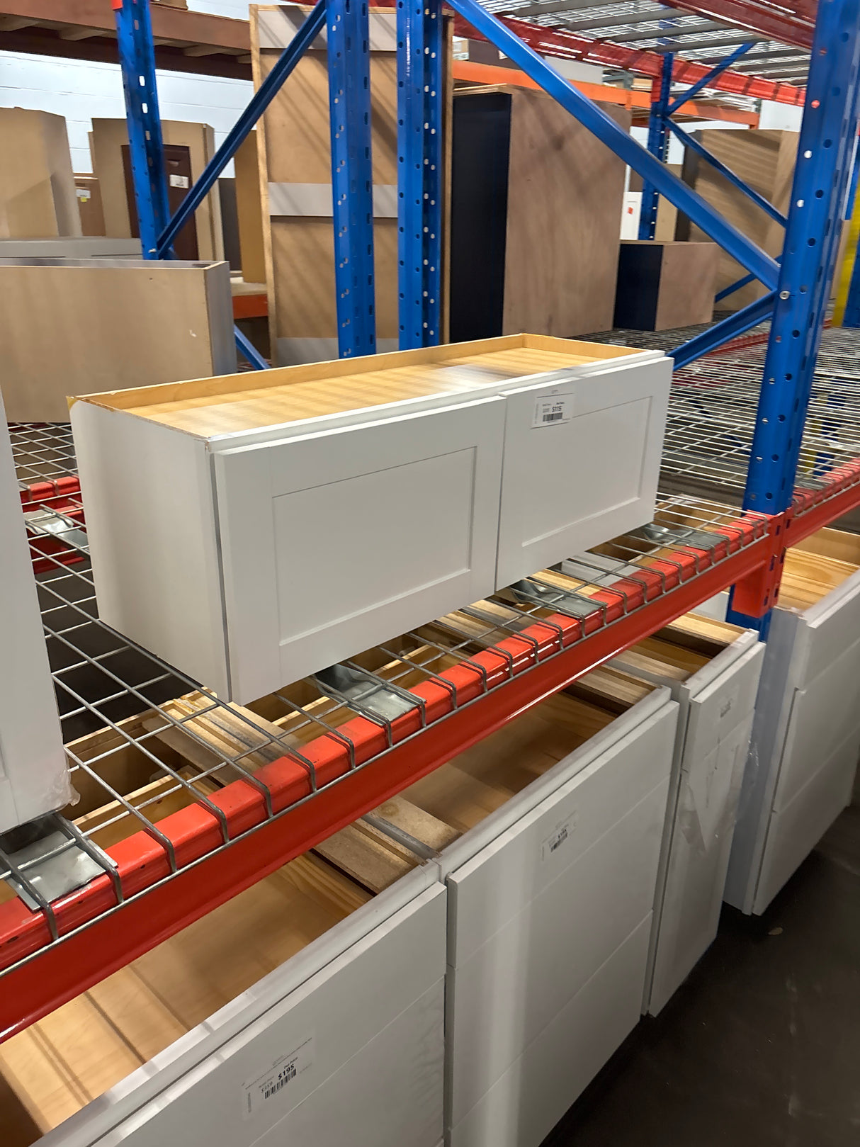 Westfield Feather White Shaker Stock Assembled Wall Kitchen Bridge Cabinet (36 in. W x 12 in. D x 12 in. H)