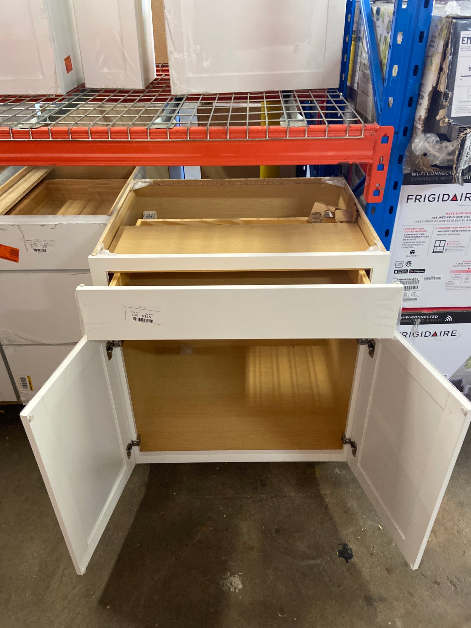 Westfield Feather White Shaker Stock Assembled Base Kitchen Cabinet (30 in. W x 23.75 in. D x 35 in. H)