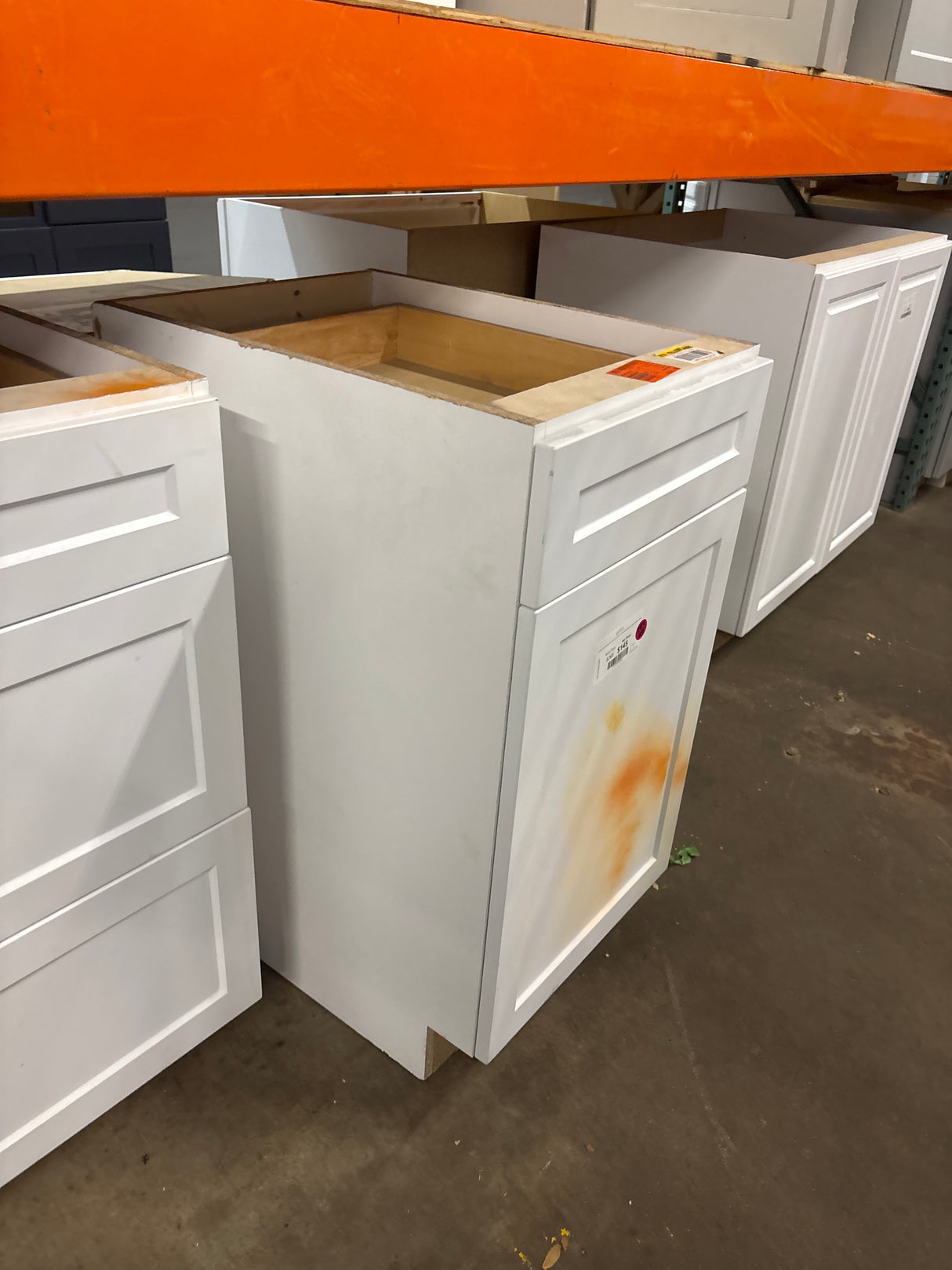 Designer Series Melvern 18 in. W x 24 in. D x 34.5 in. H Assembled Shaker Base Kitchen Cabinet in White