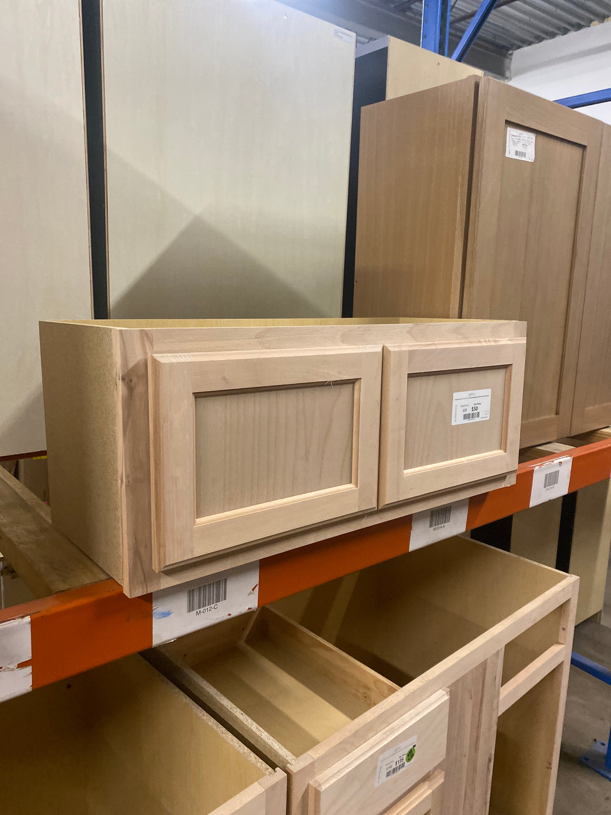 Hampton 30 in. W x 12 in. D x 12 in. H Assembled Wall Bridge Kitchen Cabinet in Unfinished