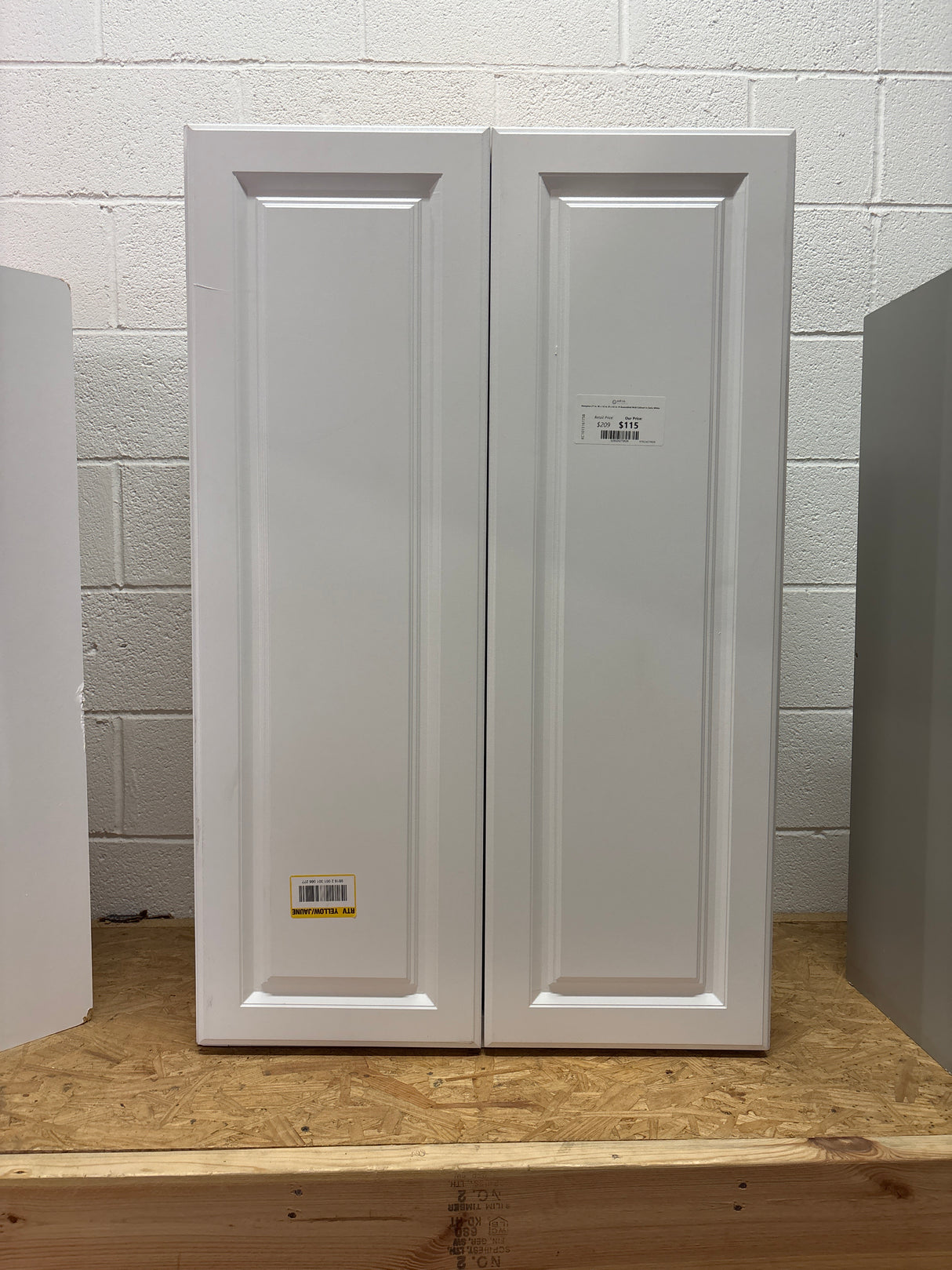 Hampton 27 in. W x 12 in. D x 42 in. H Assembled Wall Cabinet in Satin White