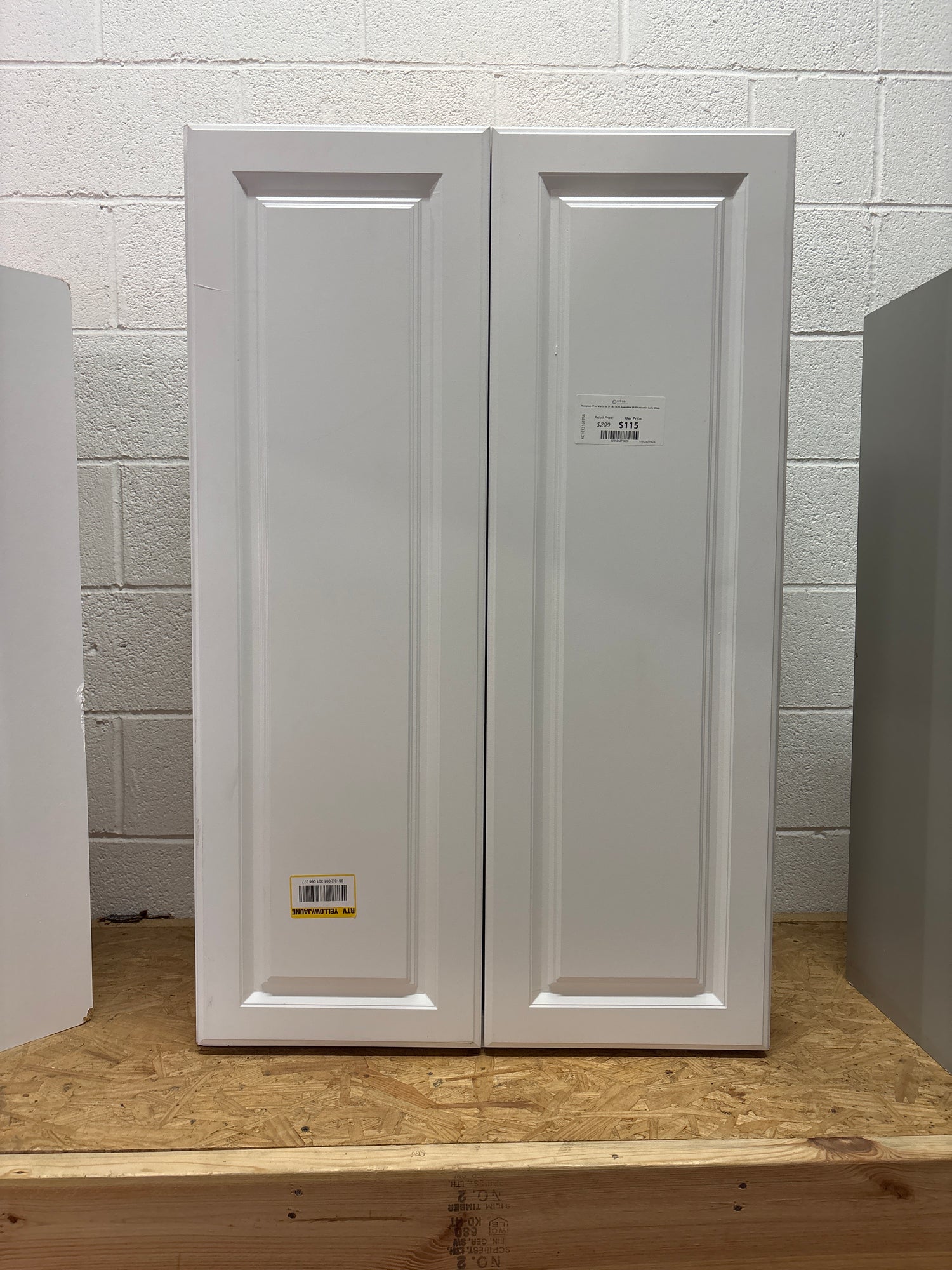 Hampton 27 in. W x 12 in. D x 42 in. H Assembled Wall Cabinet in Satin White