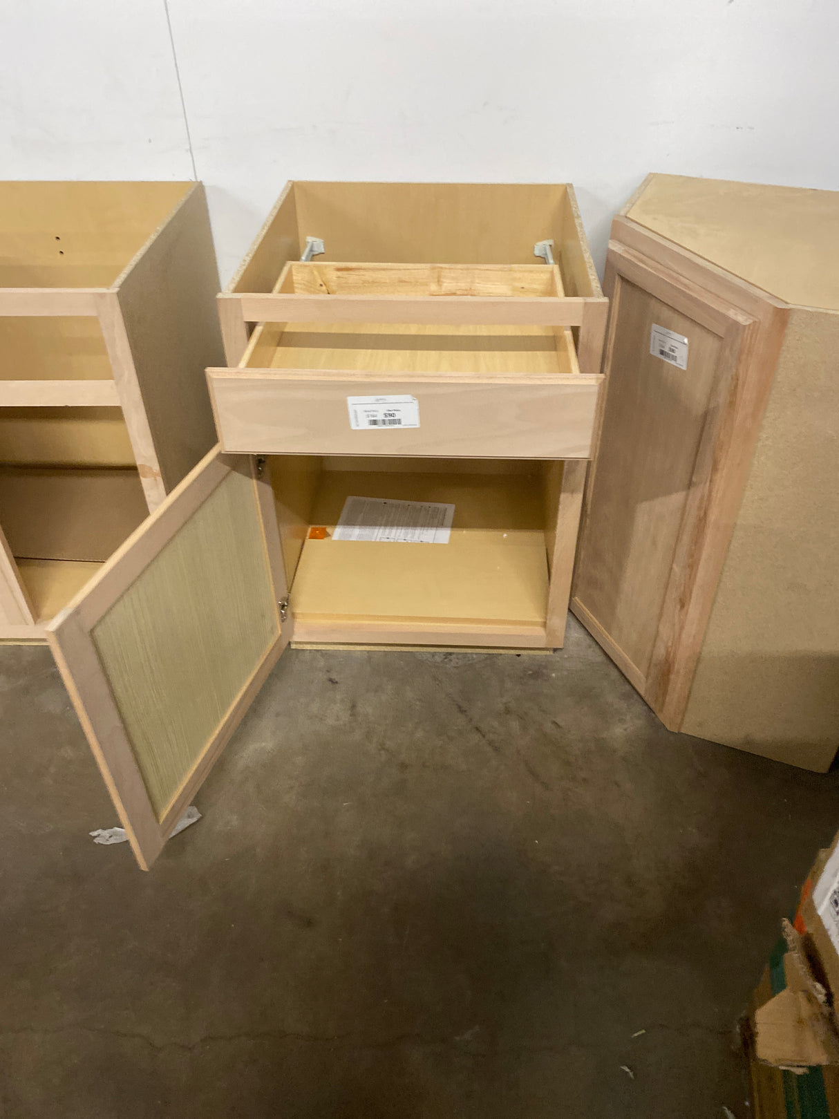 Hampton Unfinished Beech Recessed Panel Stock Assembled Base Kitchen Cabinet (24 in. x 34.5 in. x 24 in.)